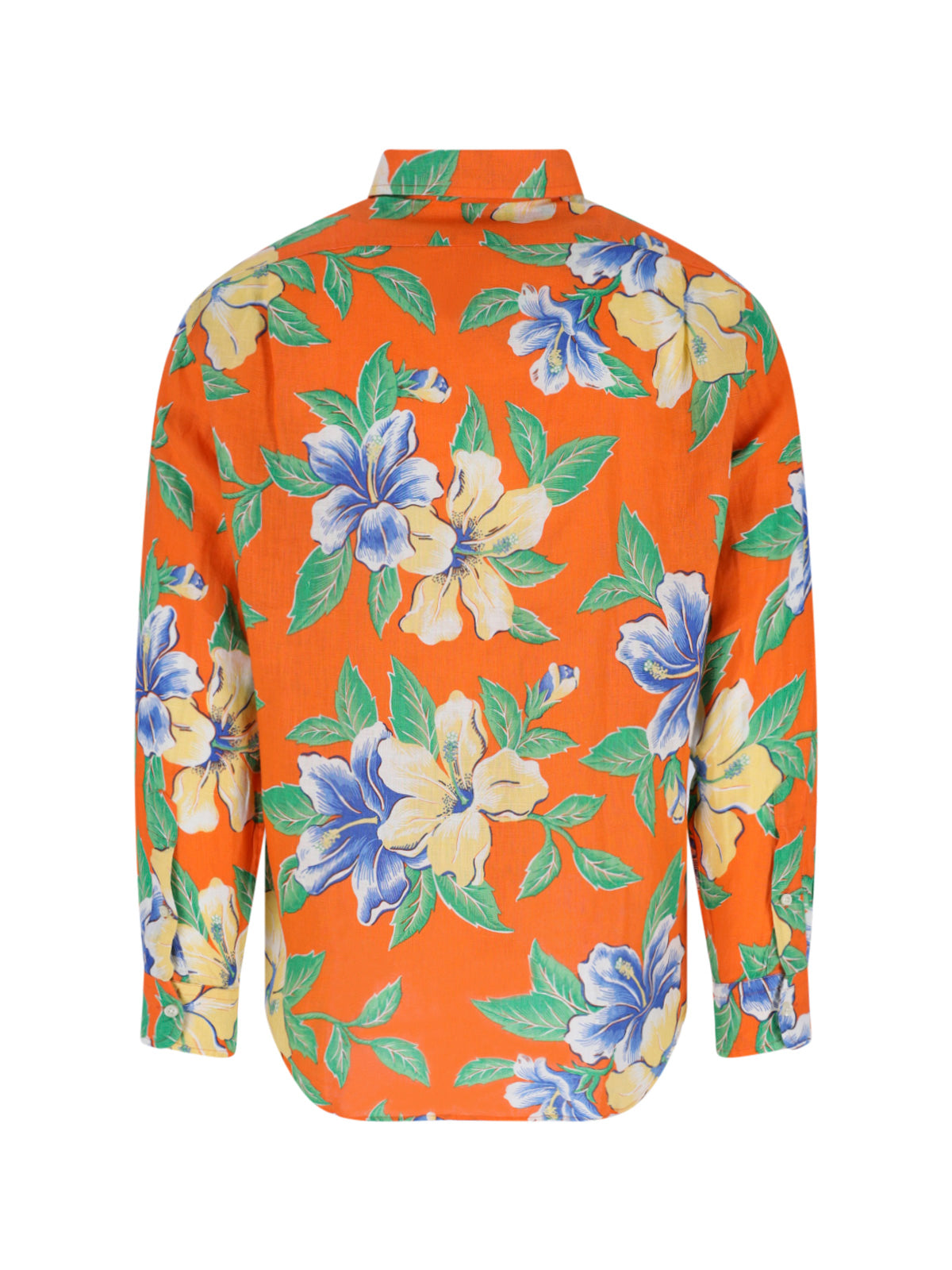 Multicolor Floral Print Linen Shirt