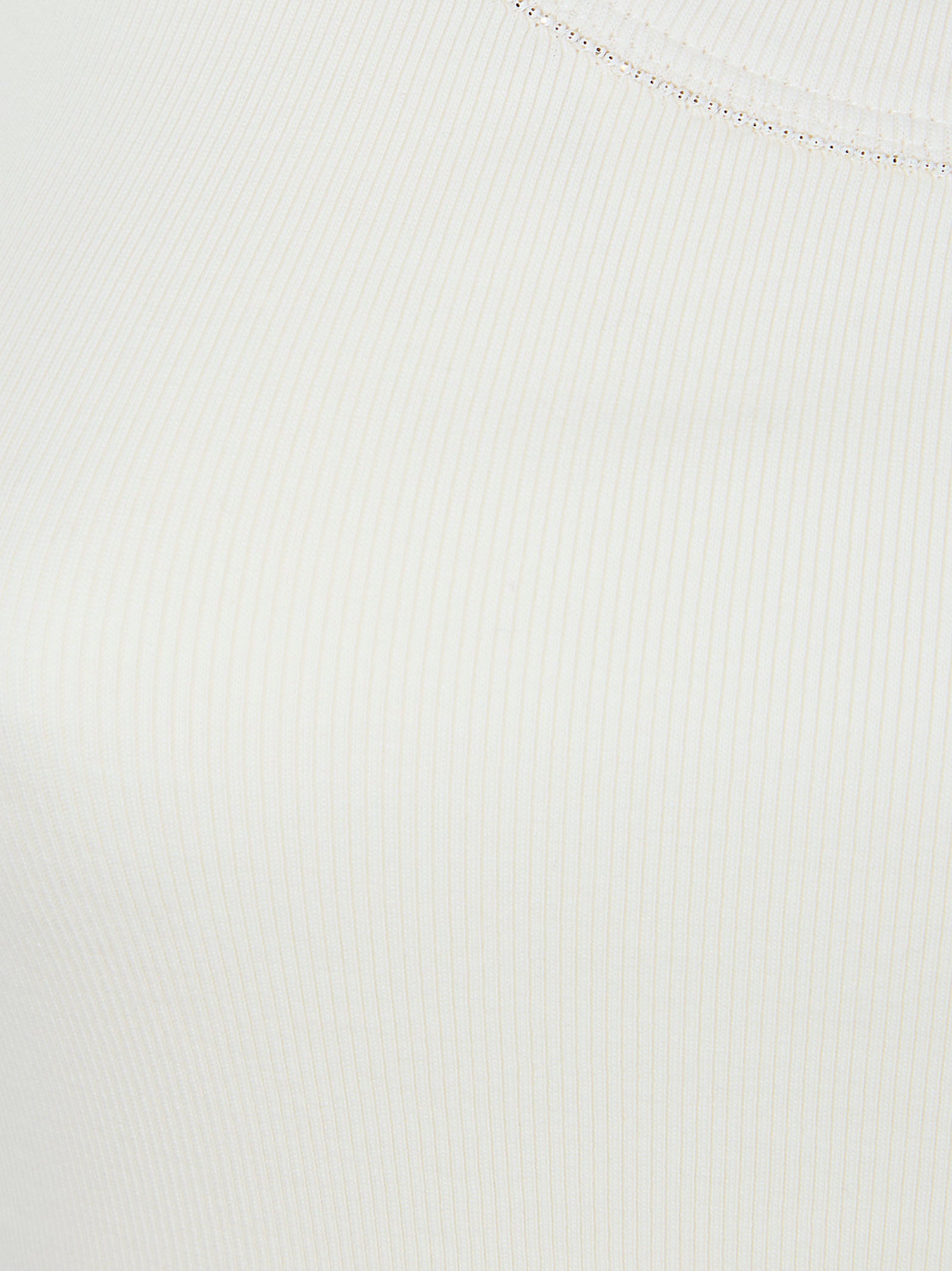 Sleeveless Ribbed Jersey Tank Top