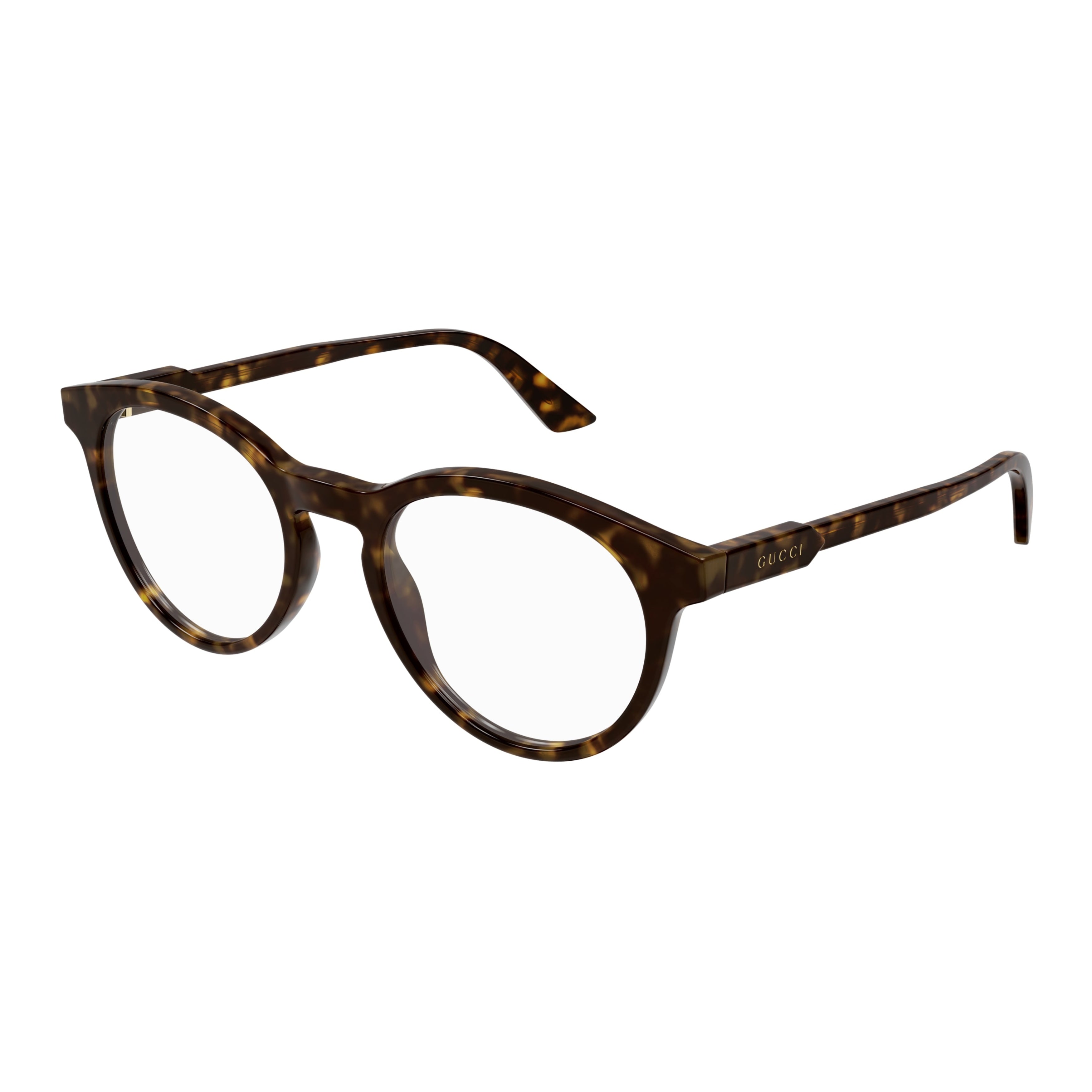 Gg1822o Round Tortoiseshell Pattern Eyeglasses Crafted
