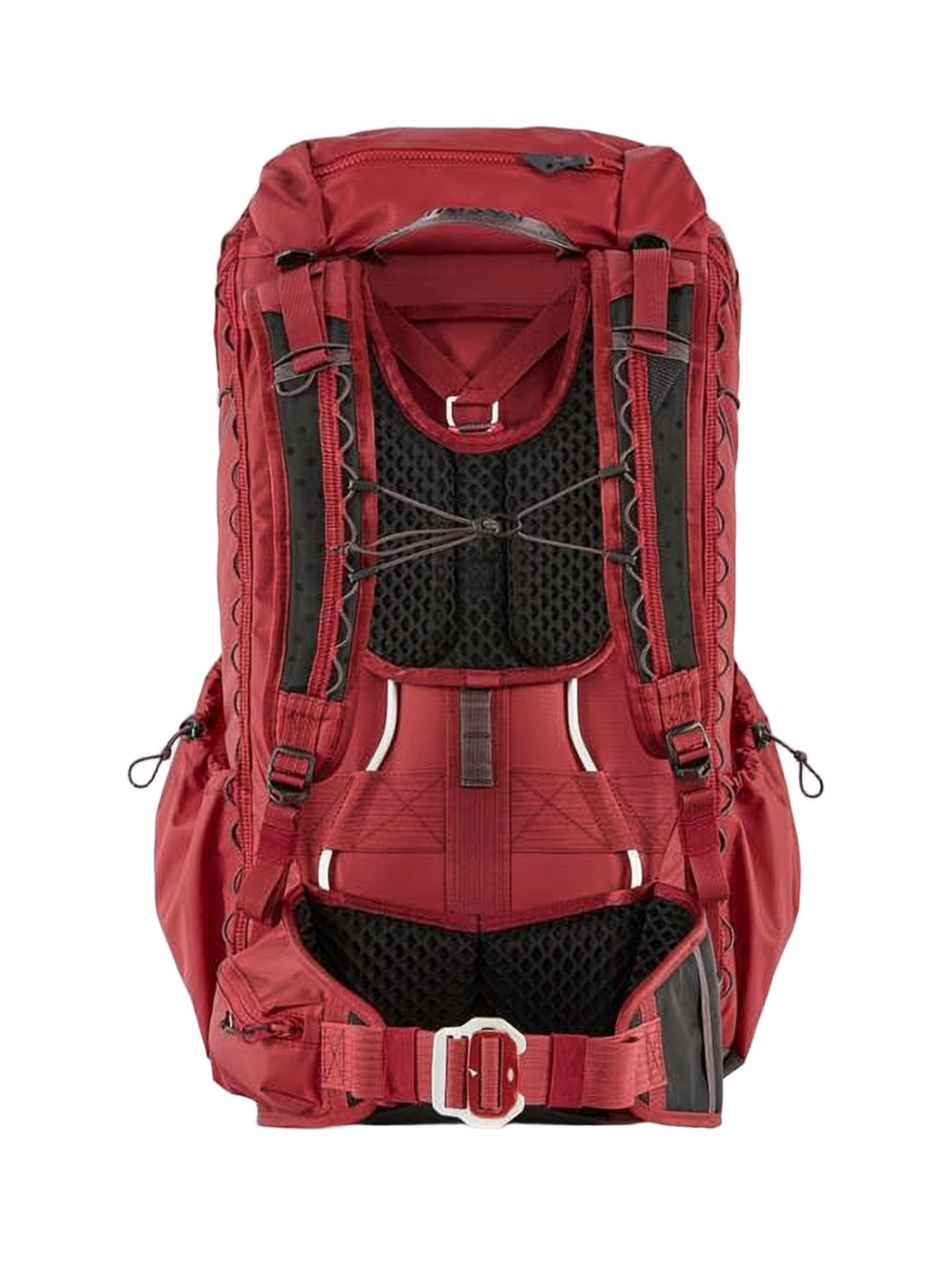 Durable Red Klattermusen Backpack with Functional Design