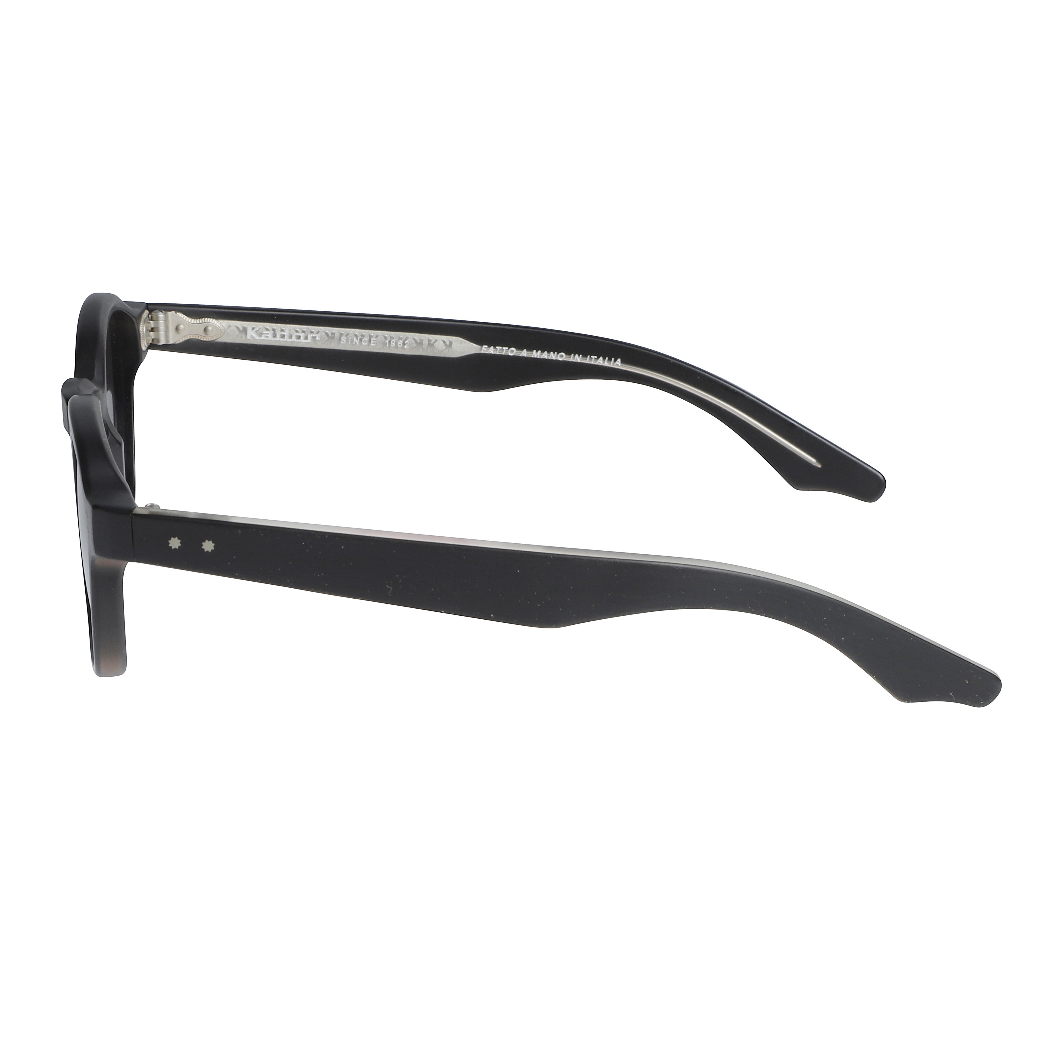 K-Master Rounded Square Frame Sunglasses with Matte Black Finish