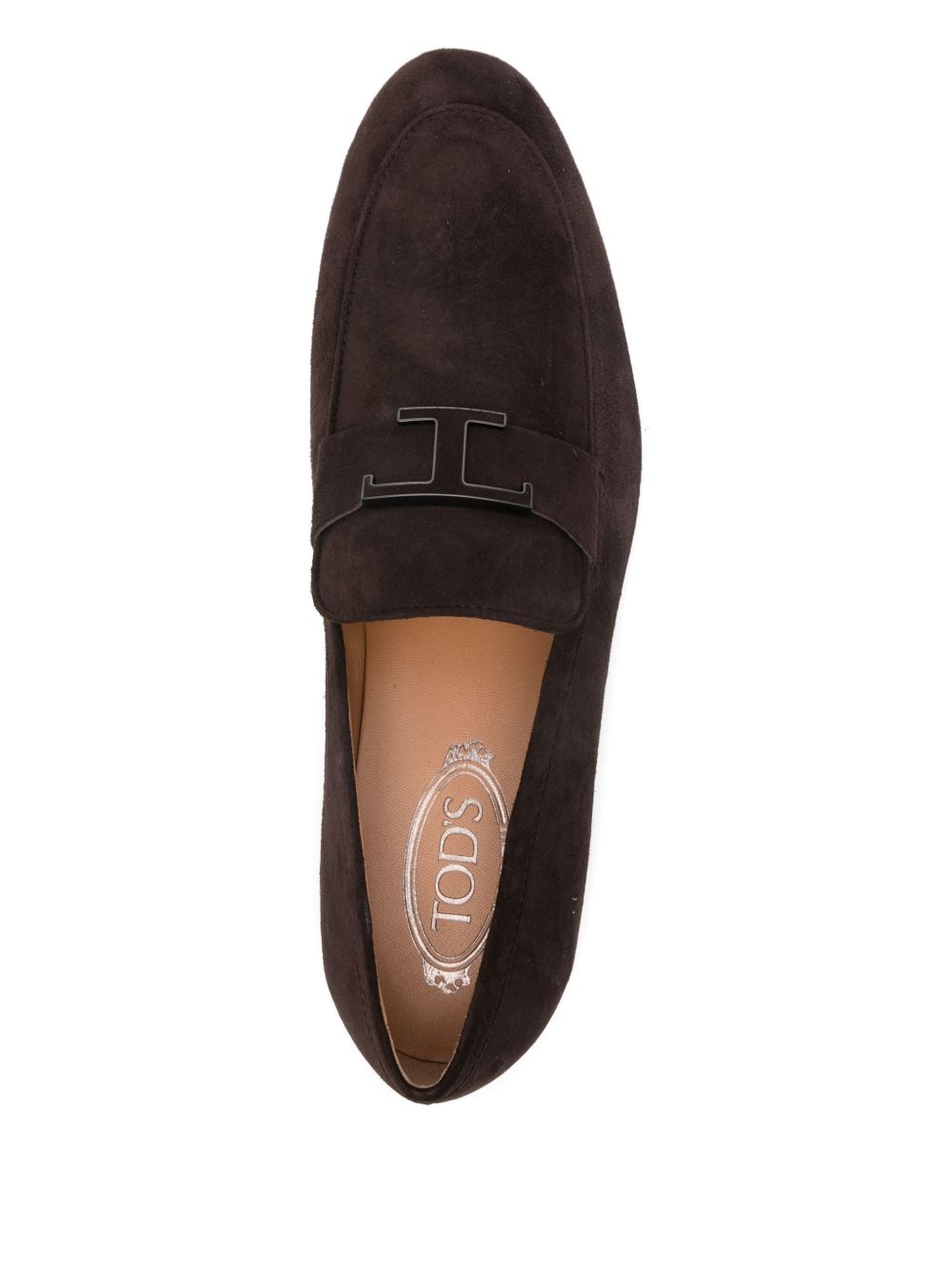 Slip-On Brown Calf Suede Flat Shoes