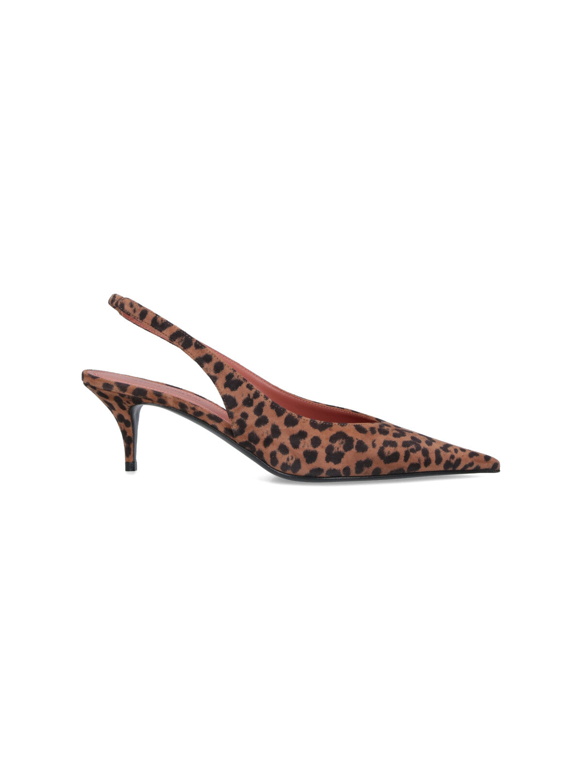 "Anok" Slingback Pumps, In Brown Calfskin