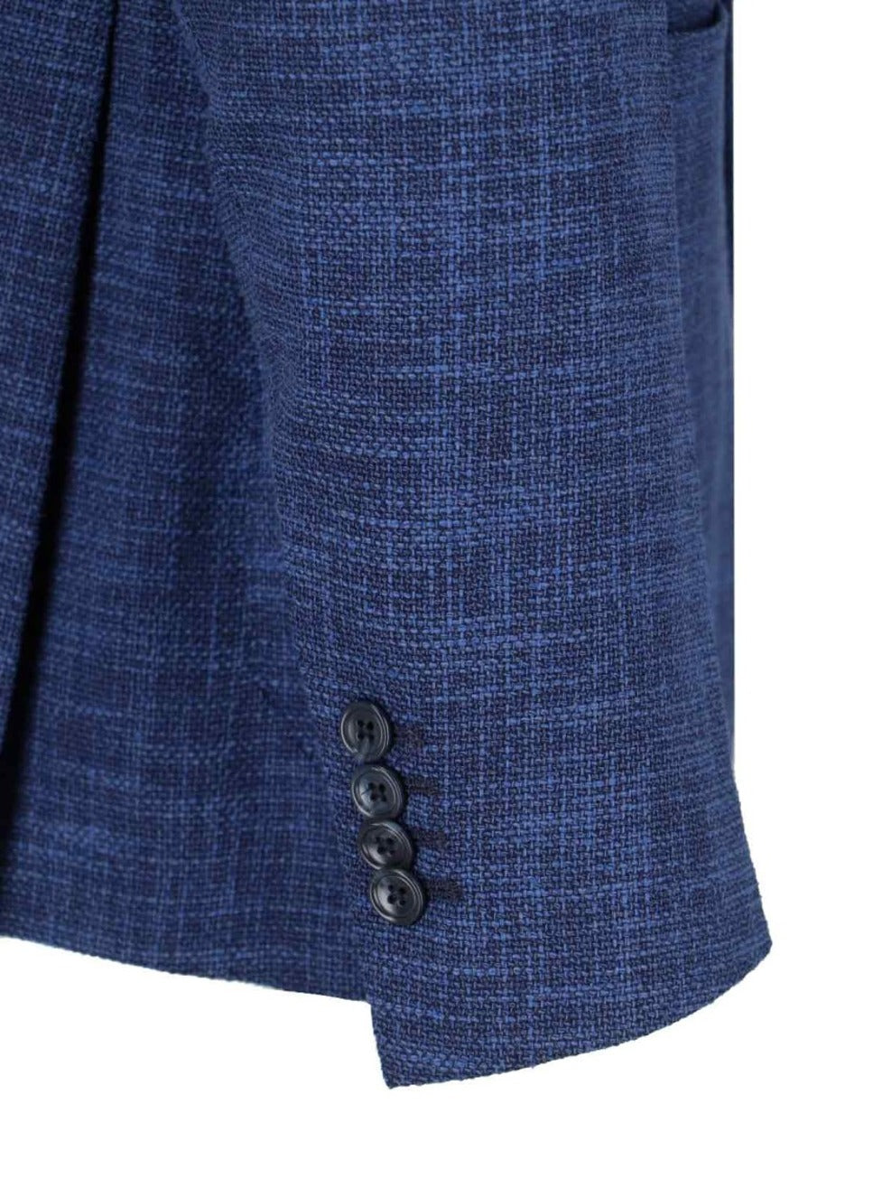 Single-Breasted Blazer – Blue Mélange