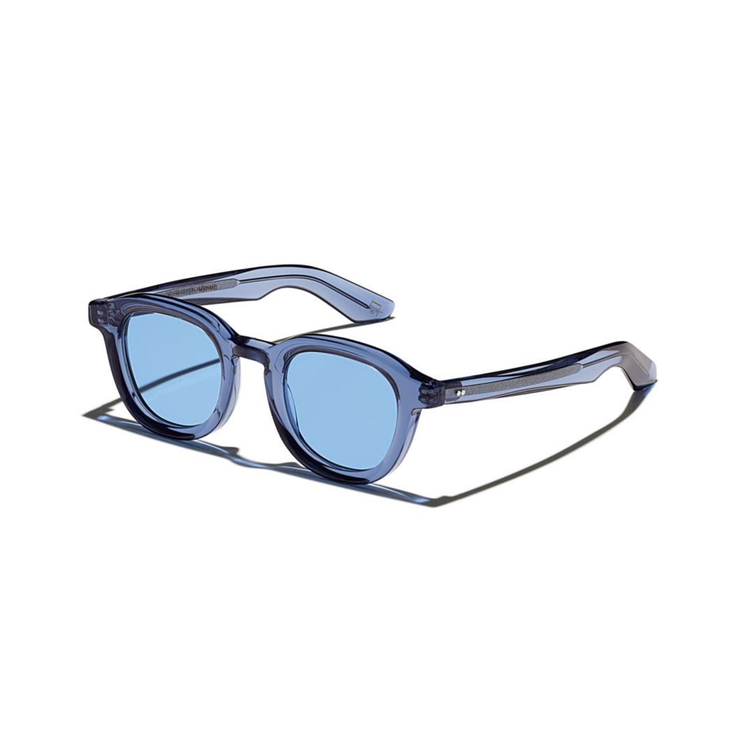Or-Dah-S Dahven Sun Translucent Blue Acetate Sunglasses