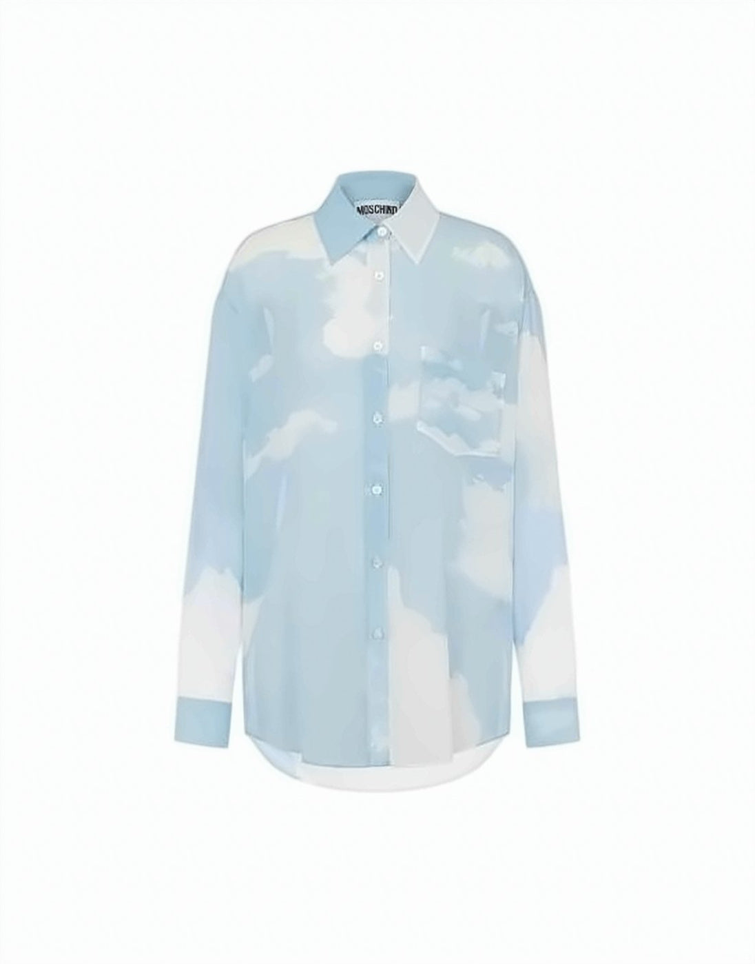 Sky Blue Silk Shirt