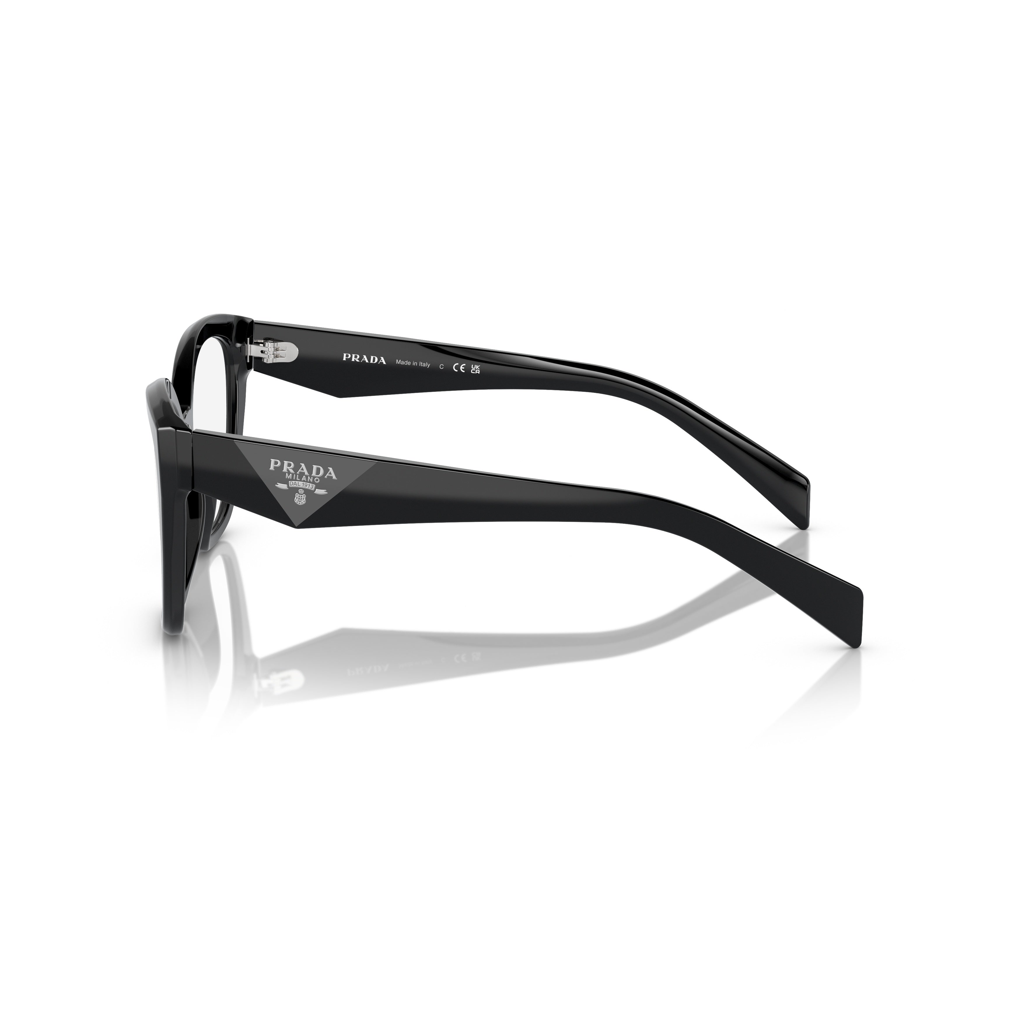 0pr 20zv Oversized Black Cat-Eye Sunglasses