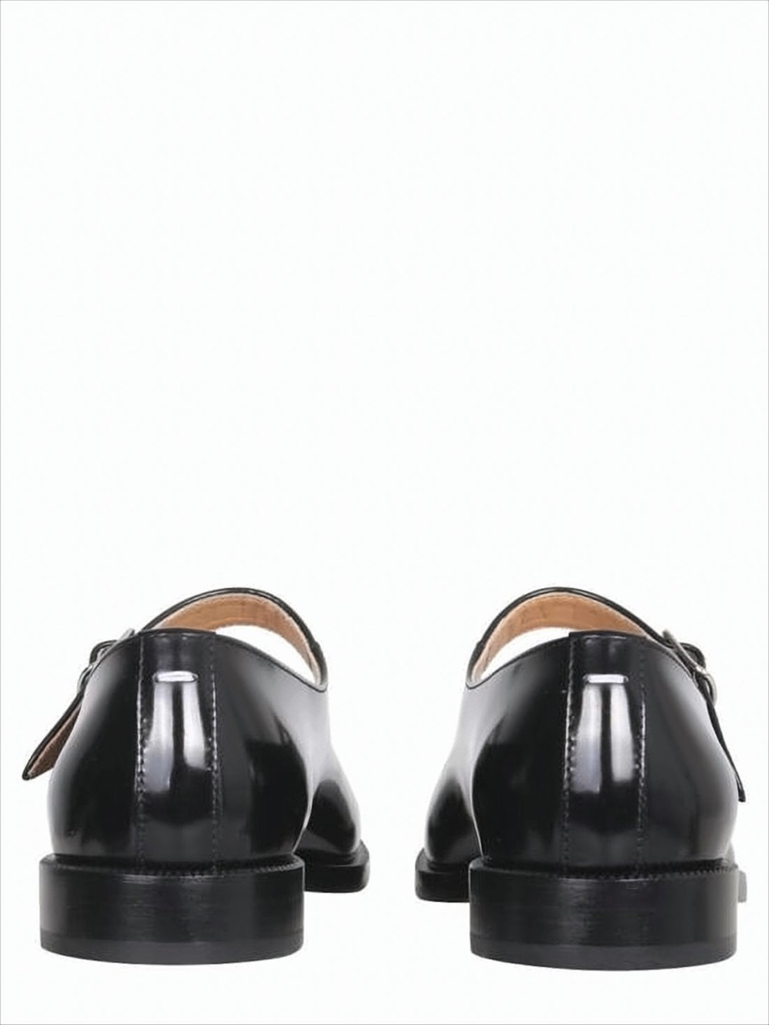Glossy Black Split-Toe Flats