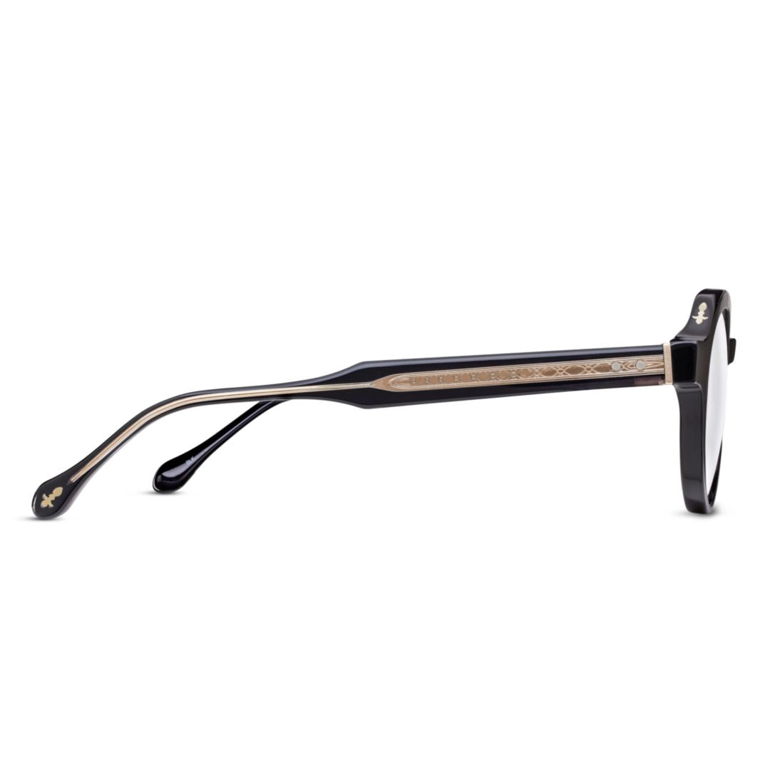 M1032.Rx Round Frame Eyeglasses with Keyhole Bridge