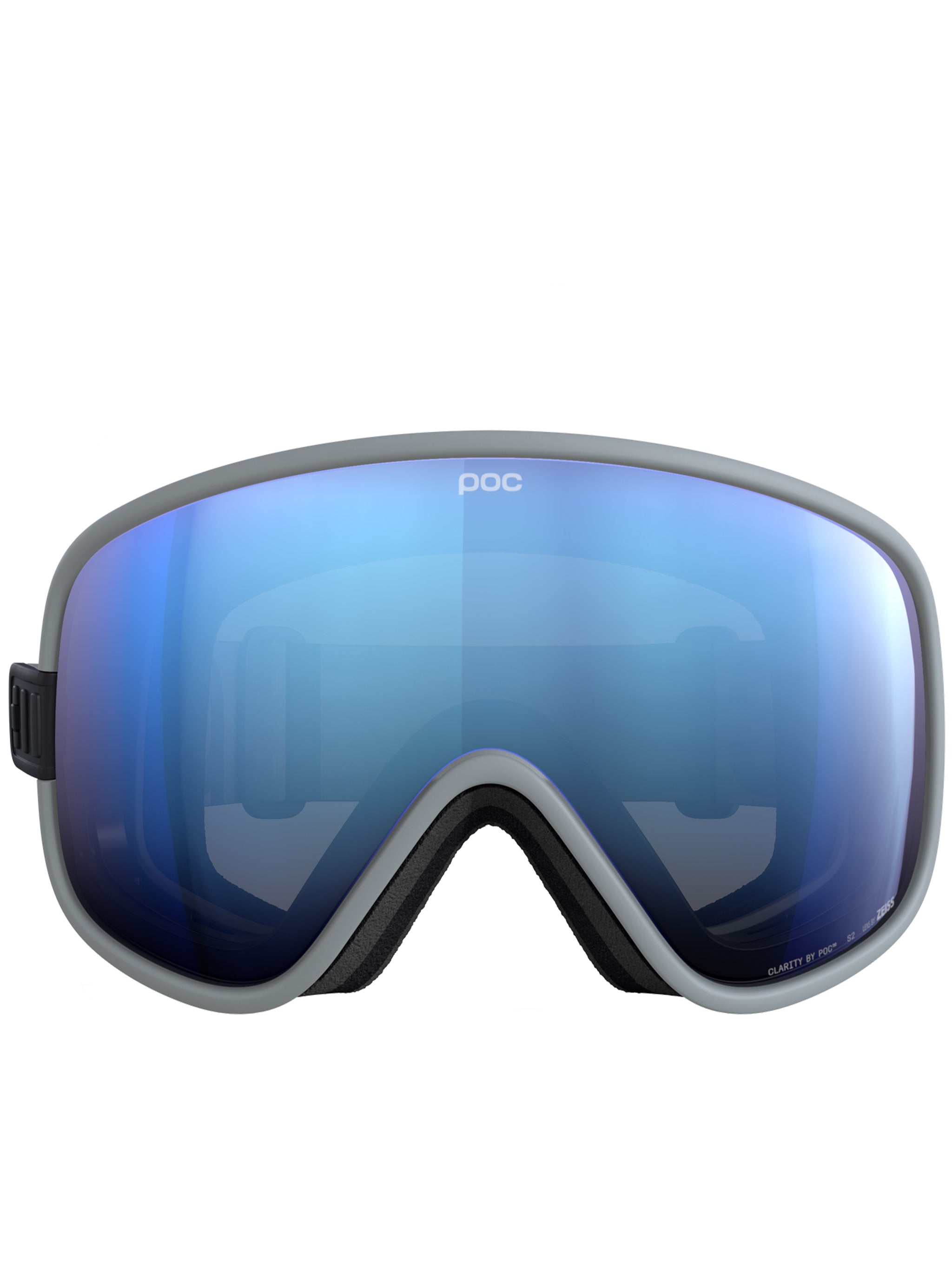 Grey Vitrea Wraparound Blue Mirrored Goggle