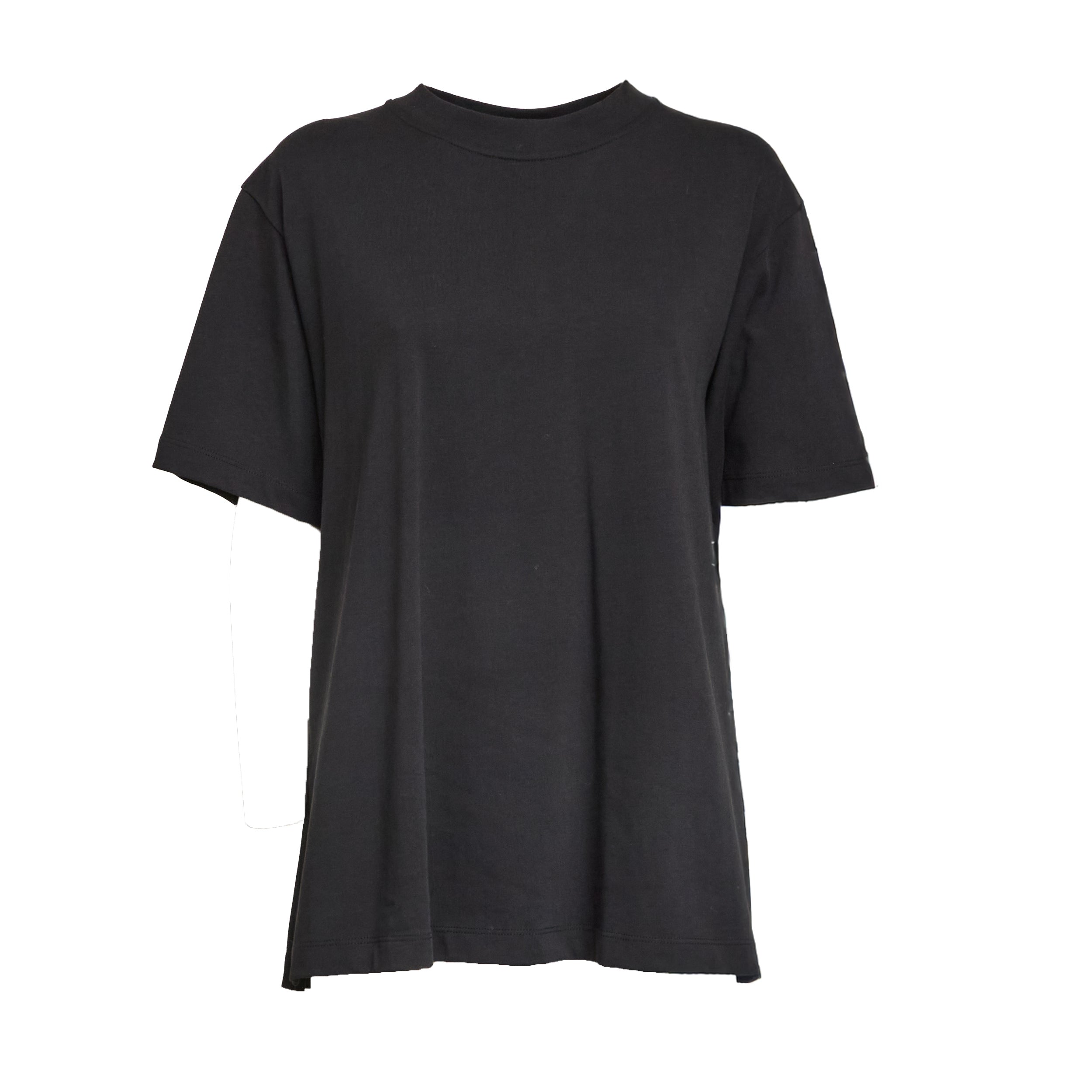 Fringe-Back Top in Coated Jersey Design