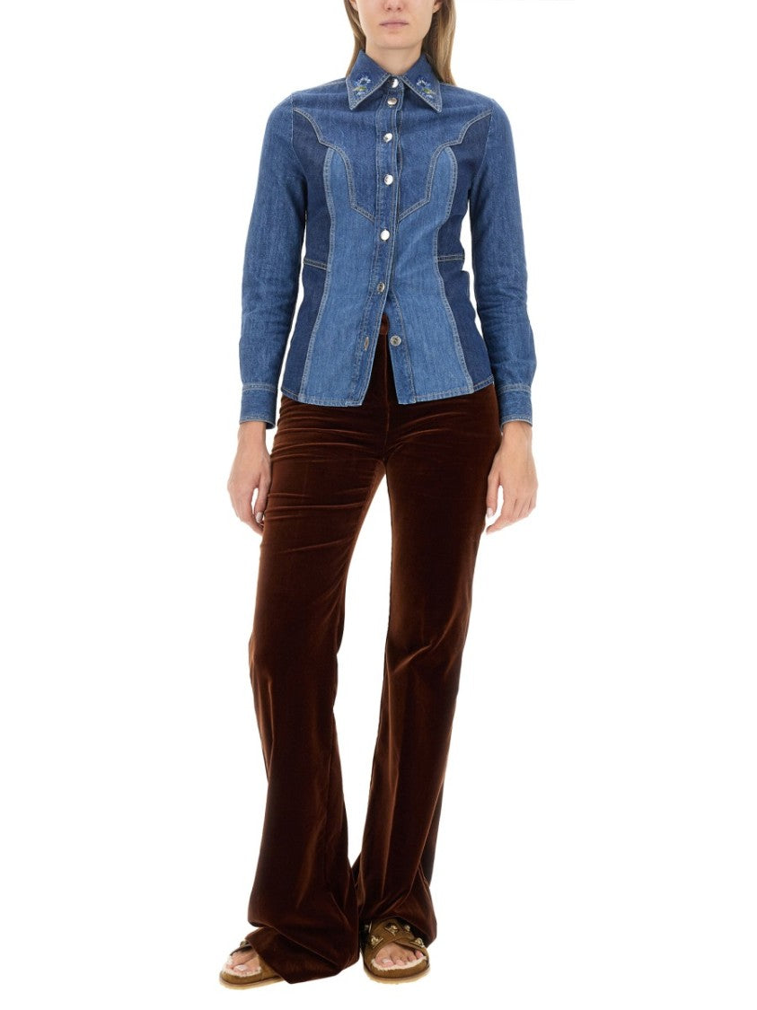 Denim Design Slim Fit Shirt