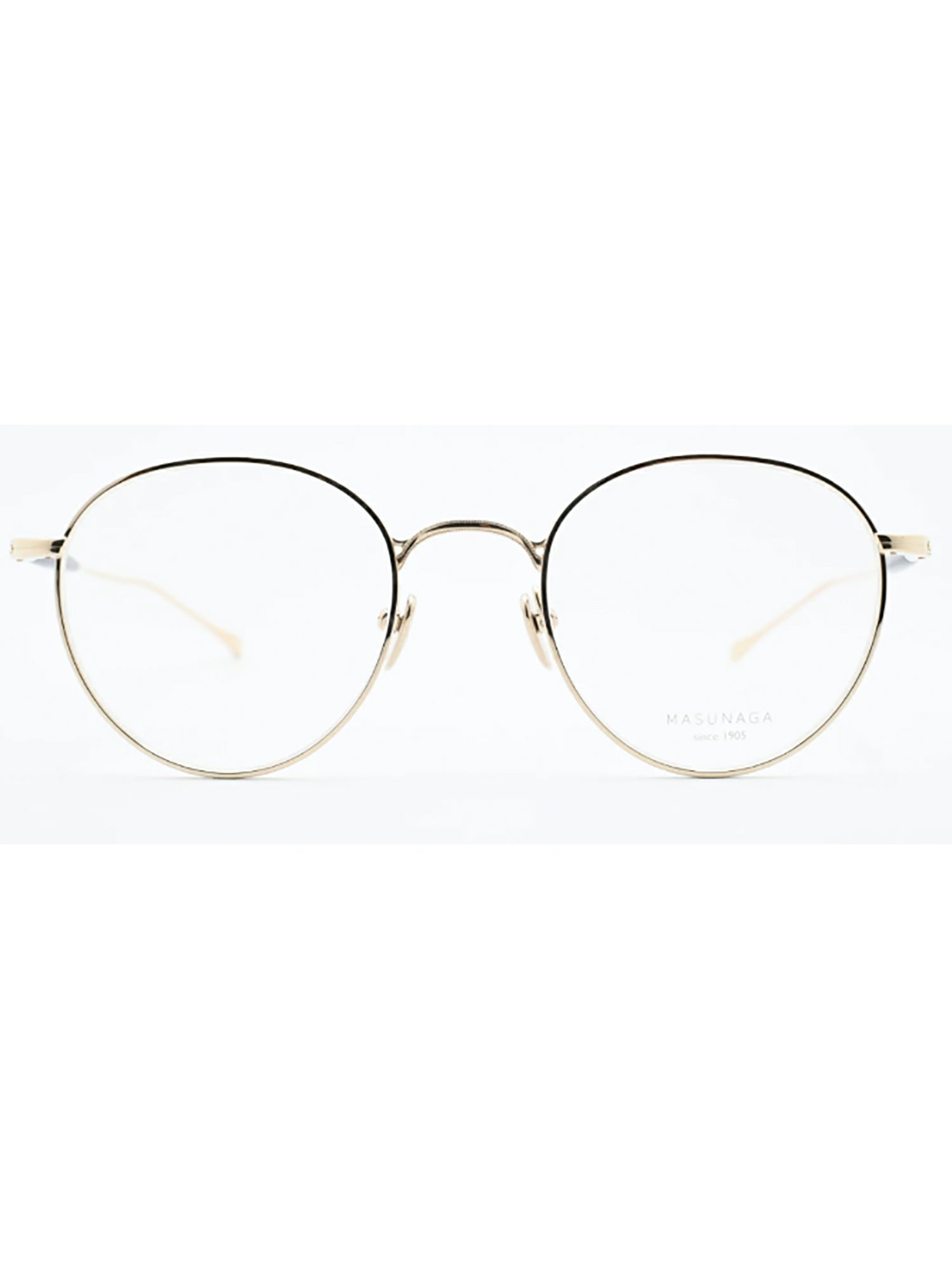 Oval Titanium Frame Eyeglasses With Adjustable Nose Pads