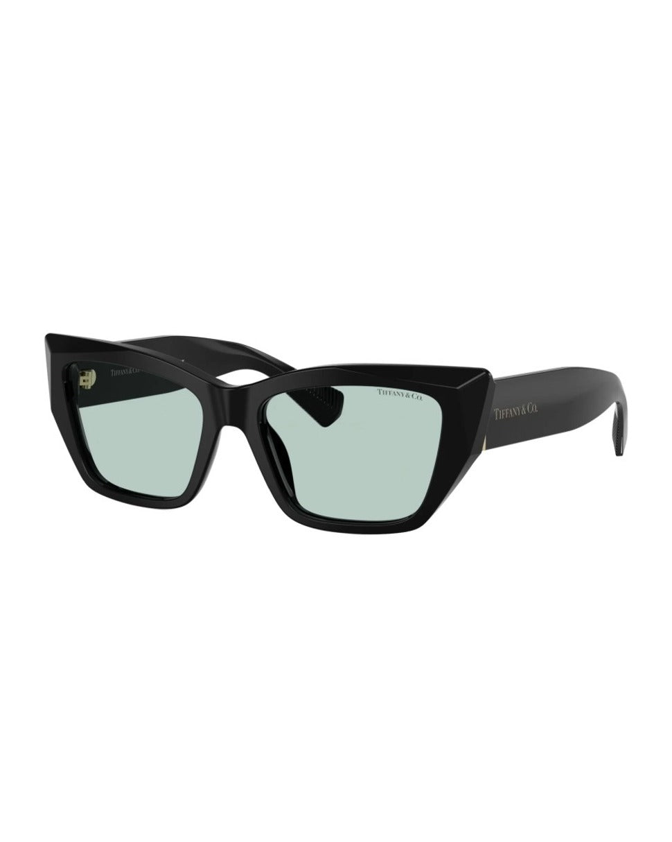 Cat-Eye Sunglasses With Light Azure Lenses