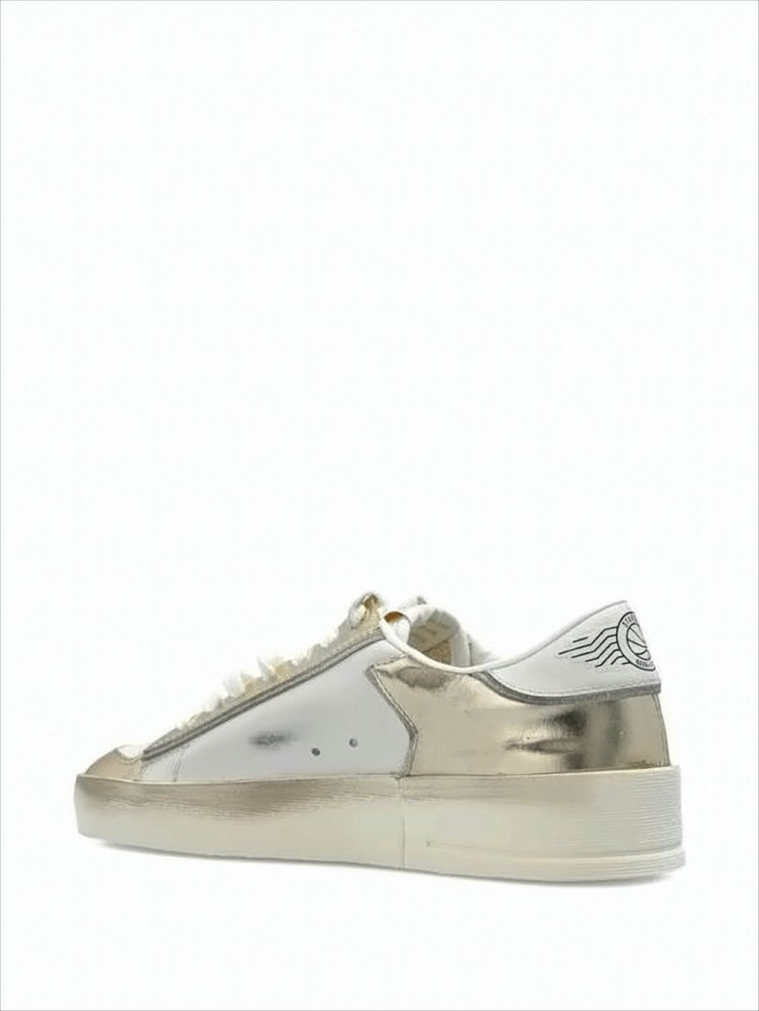 Low-Top Sneakers with Suede and Leather Details