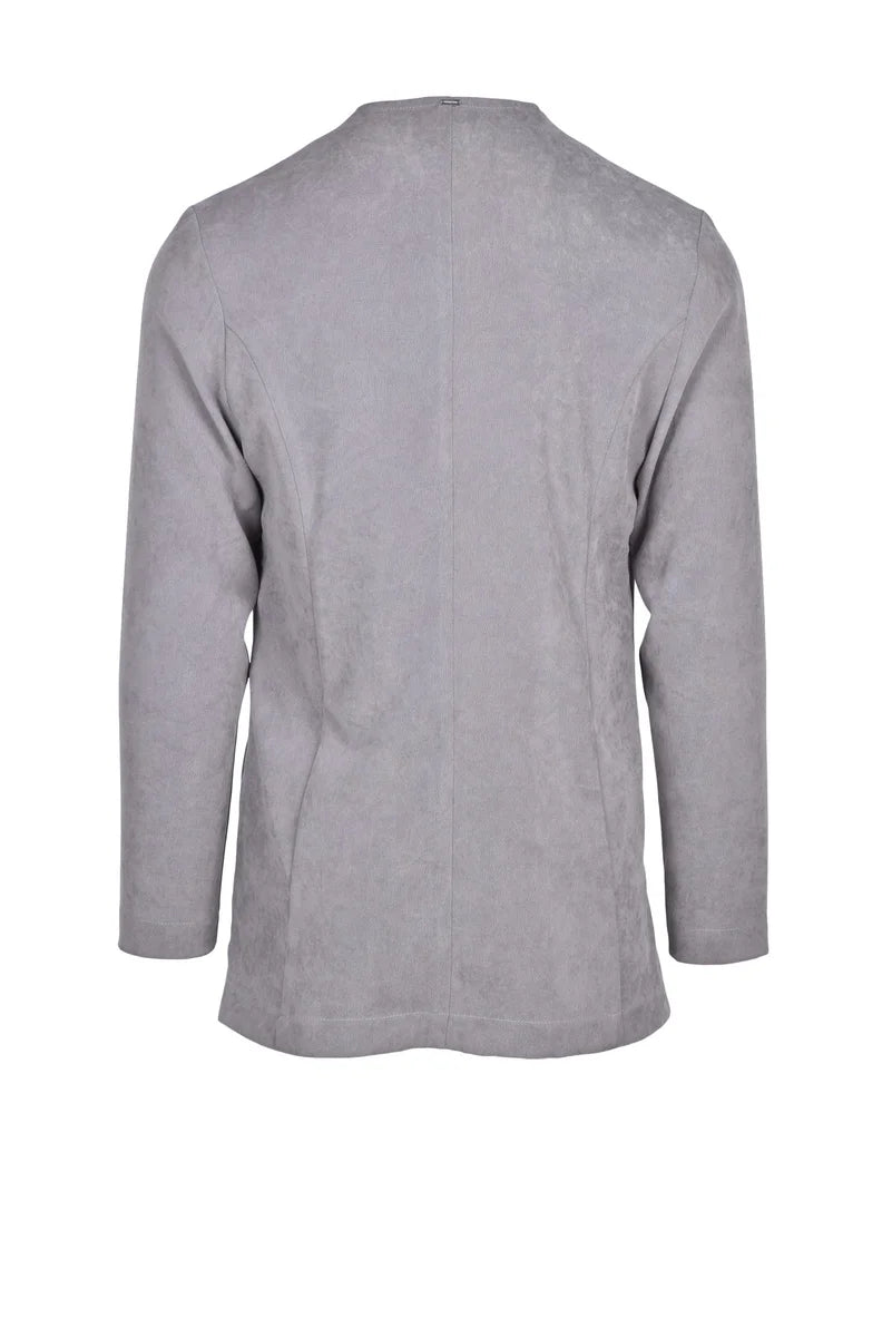 Cotton Stretch Blazer - Grey