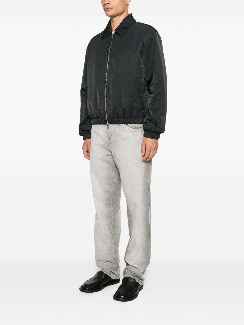 Point Collar Black Jacket