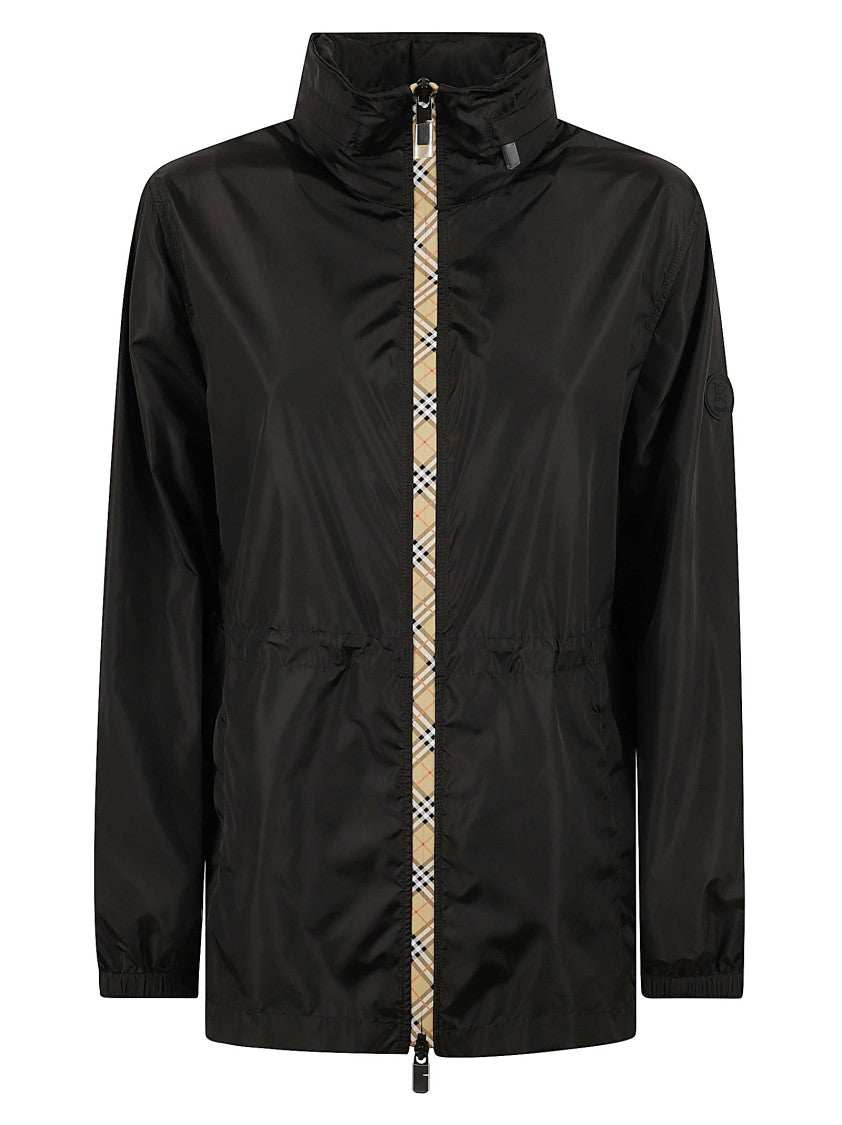High Collar Nylon Parka