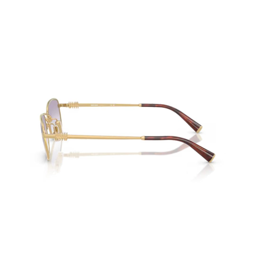 0mu A53s Rectangular Gold Metal Sunglasses