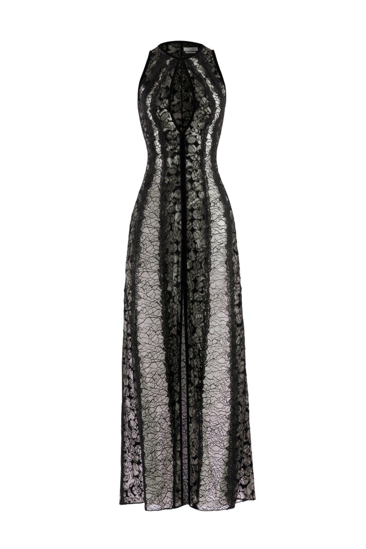 Jet Black Crepe Short Dress