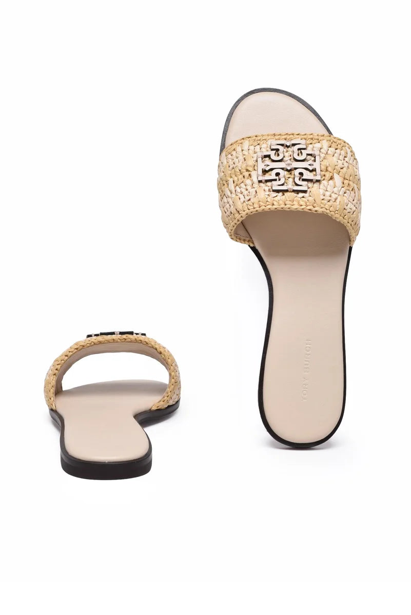 Raffia Sandal - Beige