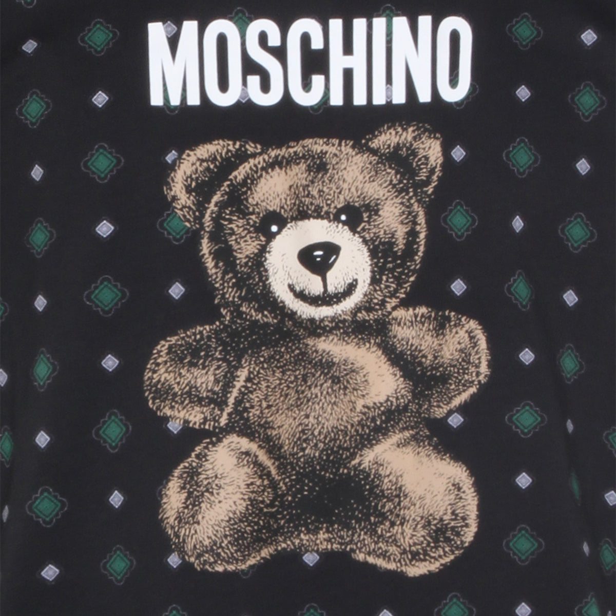 Cotton T-Shirt with Graphic Teddy Bear Design