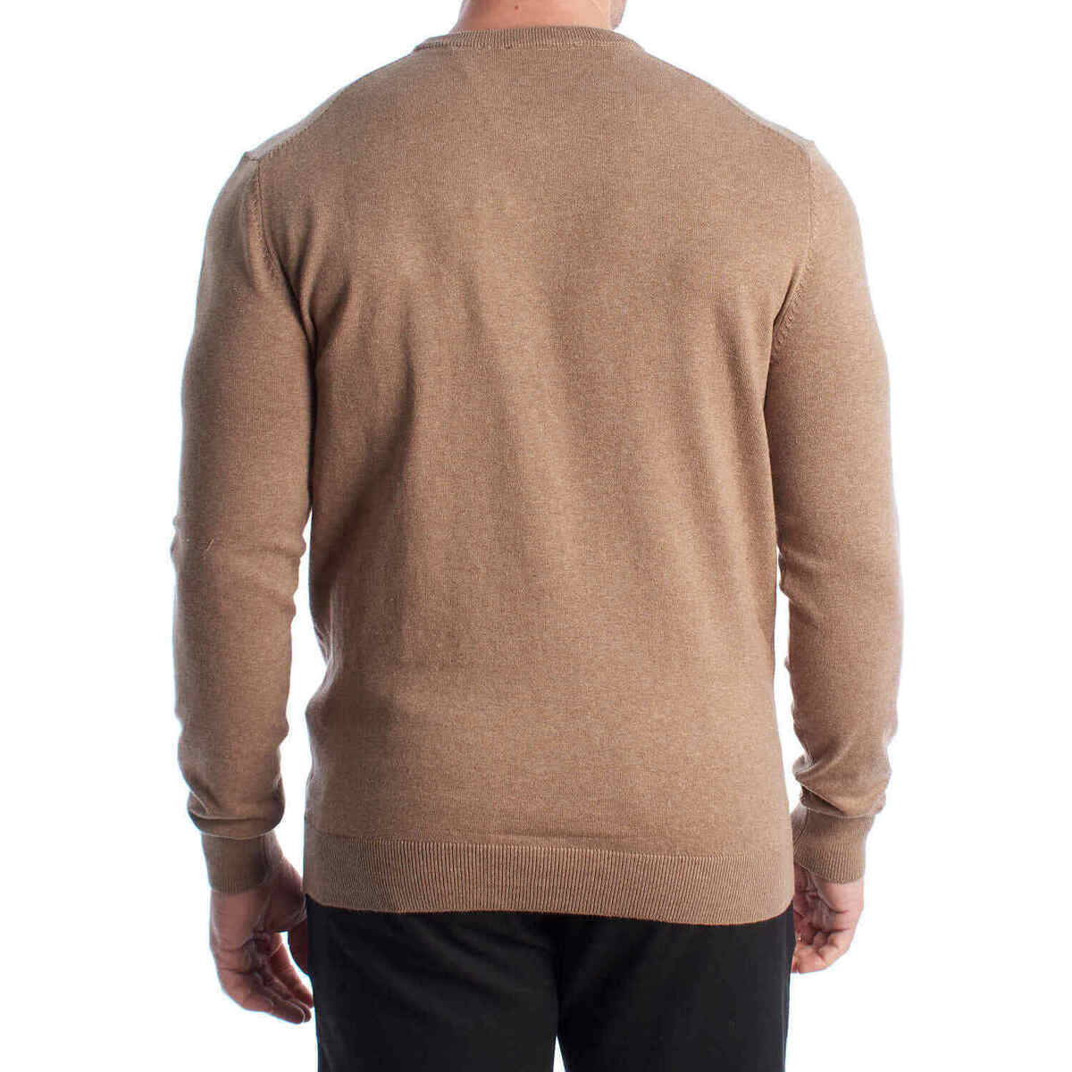 Medium-Weight Crew Neck Knit Sweater