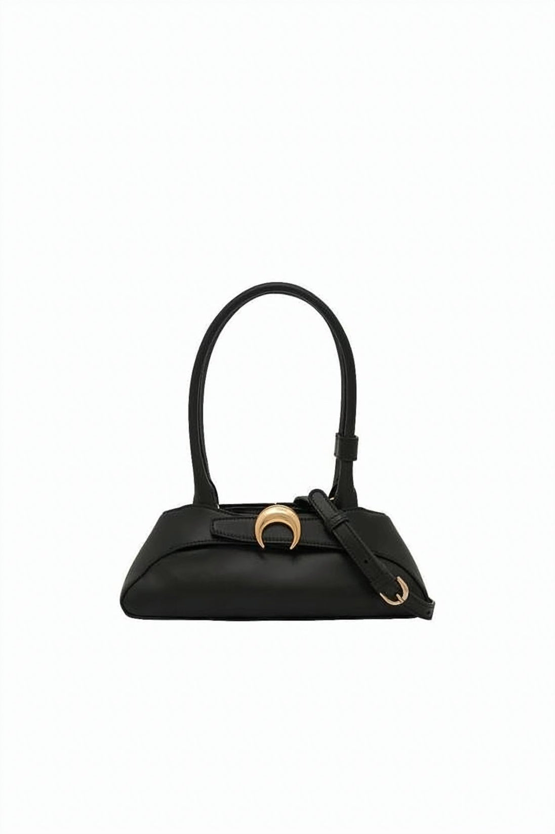 Structured Cow Leather Shoulder Bag