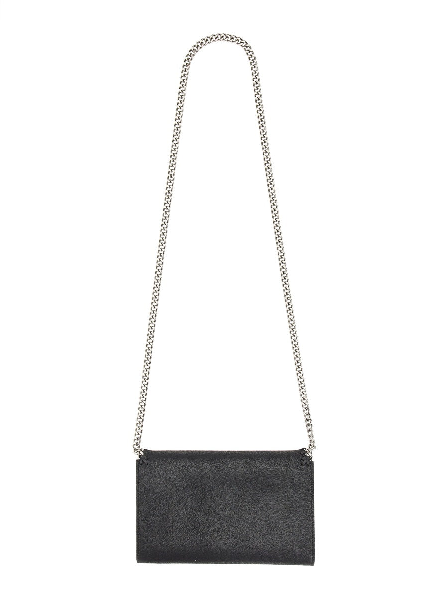Black Textured Mini Chain Shoulder Bag