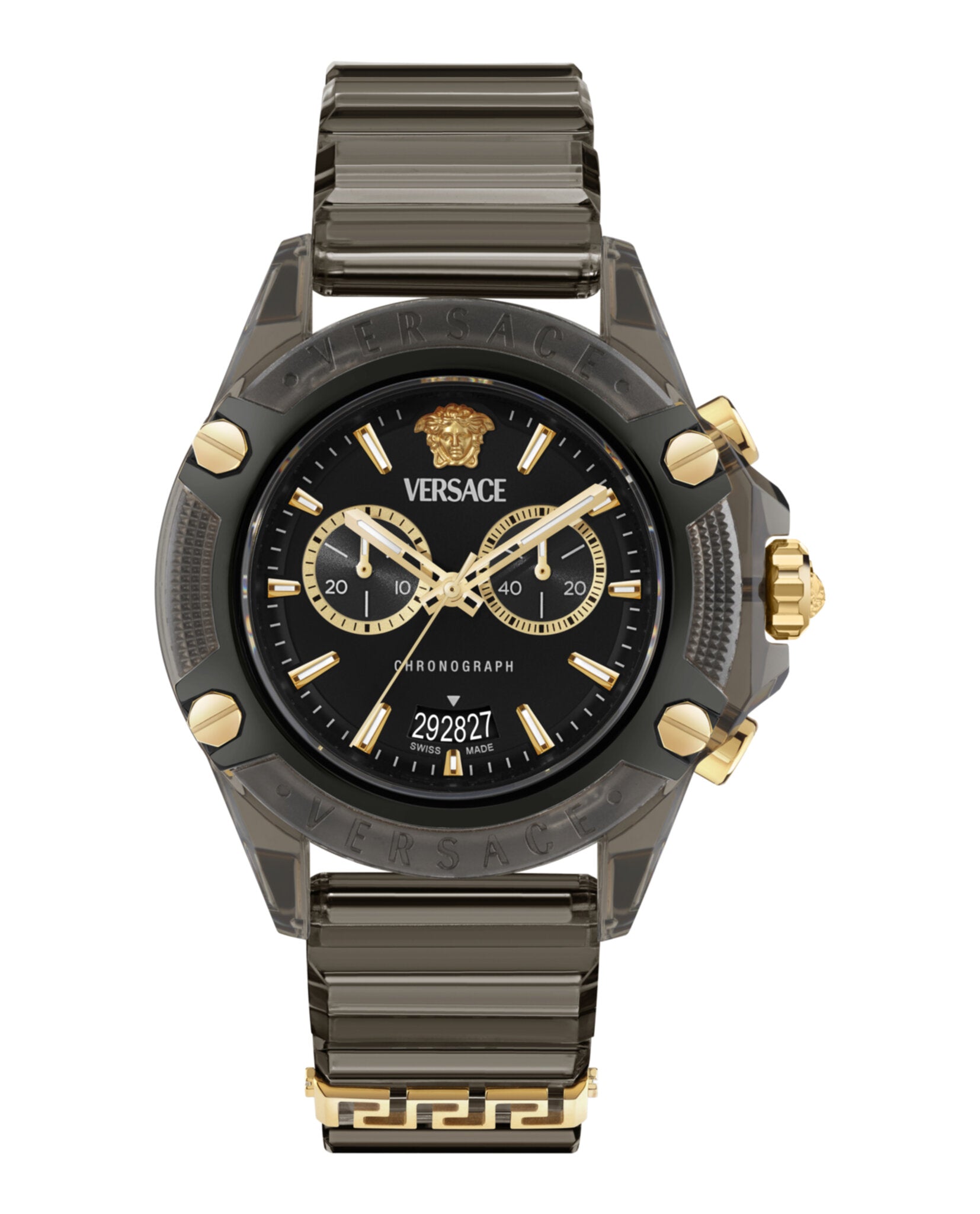 Icon Active Chronograph Watch with Transparent Case