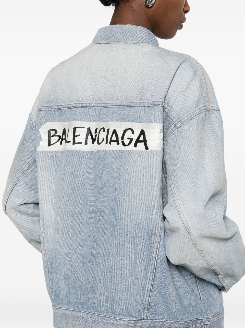 Light Washed Oversized Denim Jacket