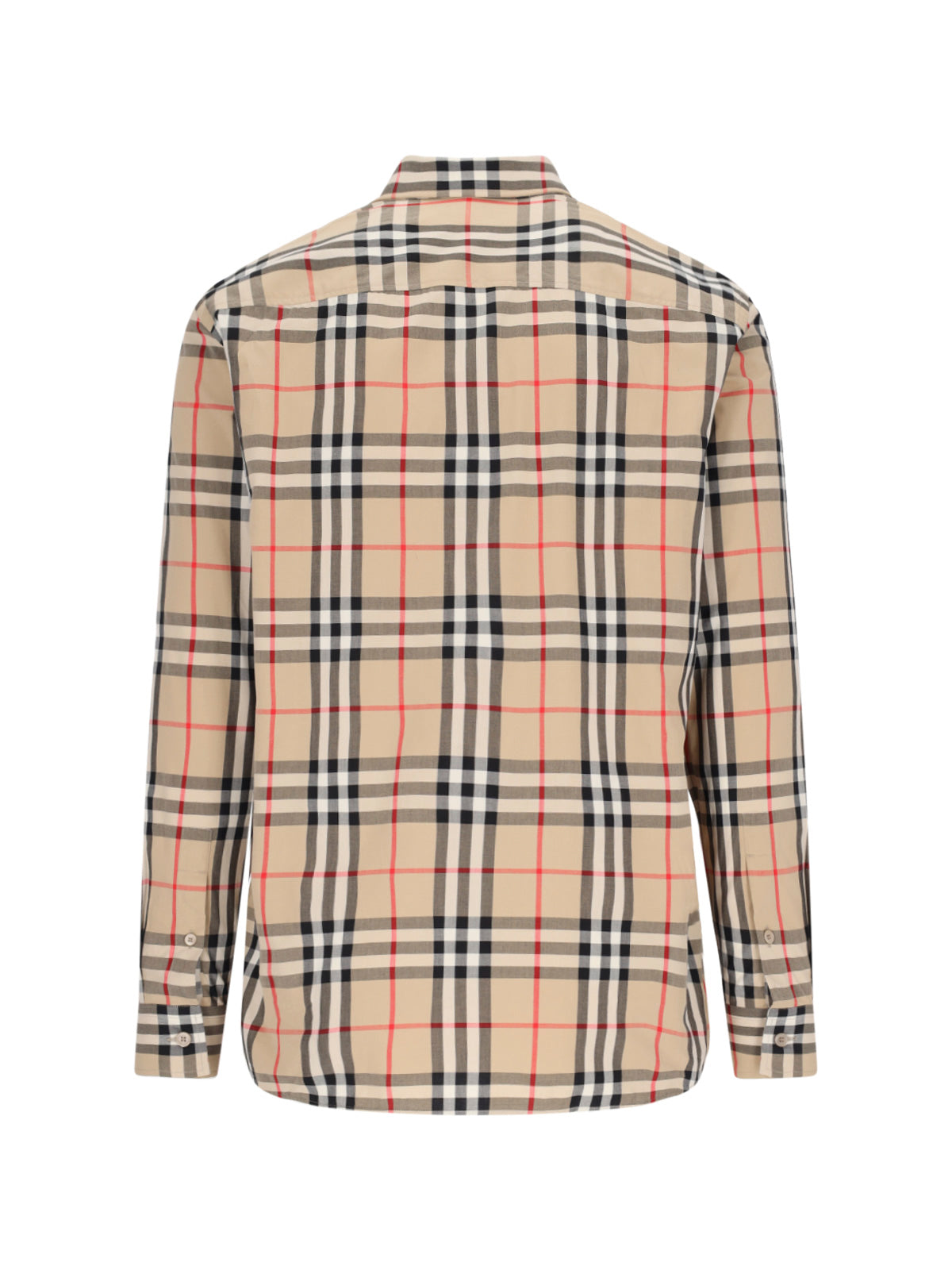 "Check" Pocket Shirt – Beige