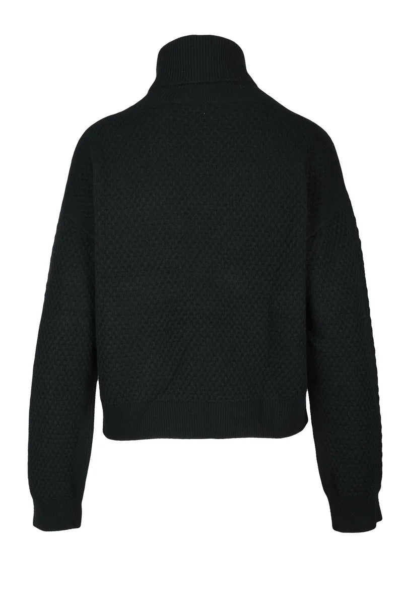Cashmere Turtleneck Sweater - Black
