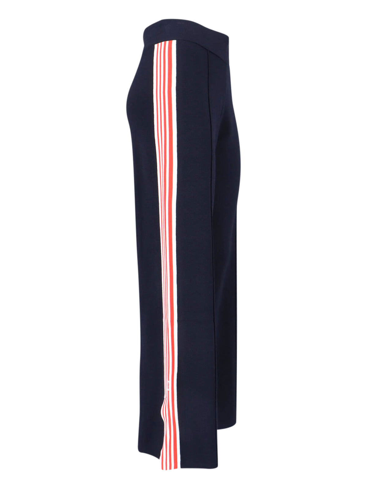 Navy Logo Sweatpants with Contrast Side Stripes