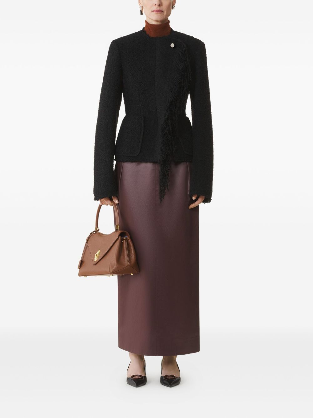 Textured Wool Blend Jacket