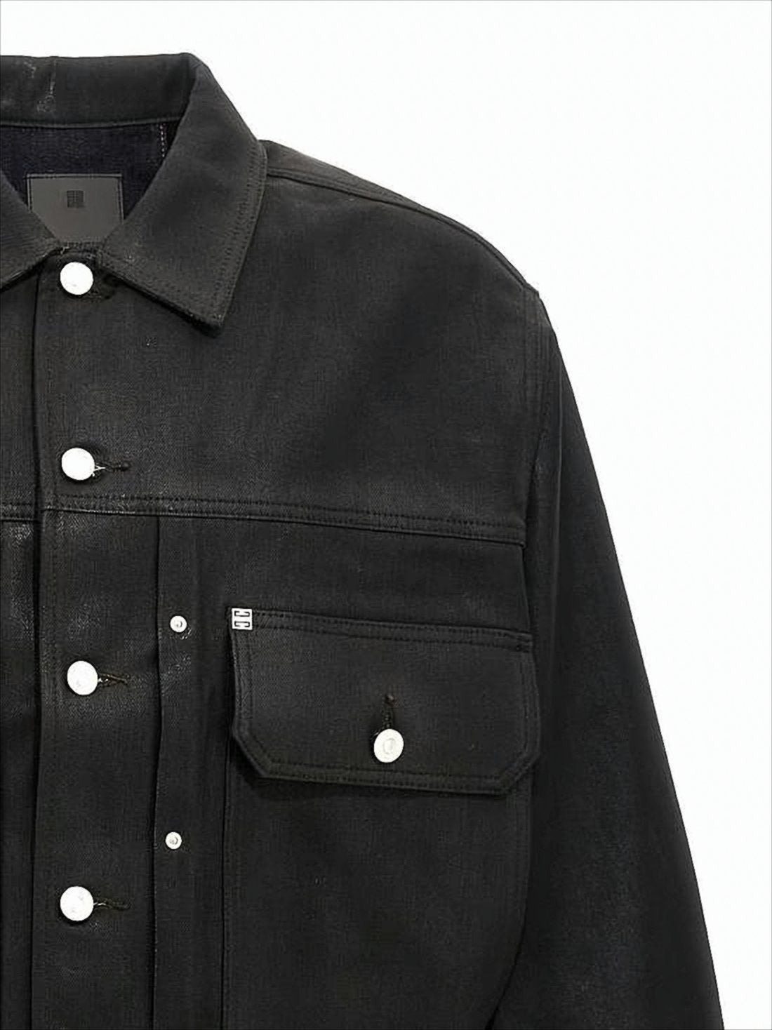 Relaxed-Fit Black Cotton Hooded Sweatshirt with Front Pocket