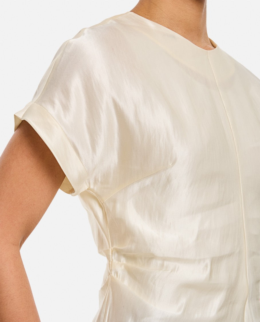 Fitted Short-Sleeved Blouse