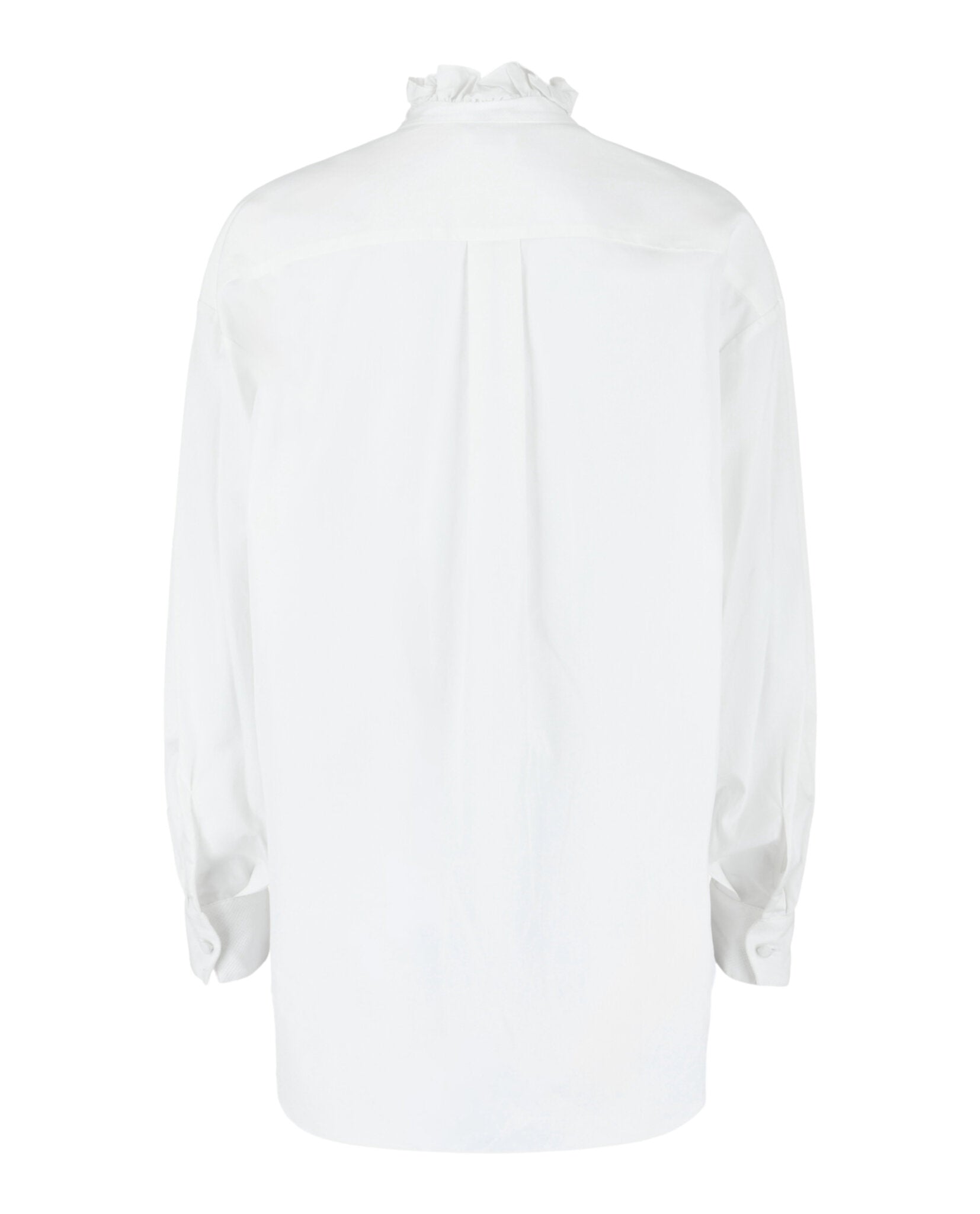 Ruffled Cotton Shirt