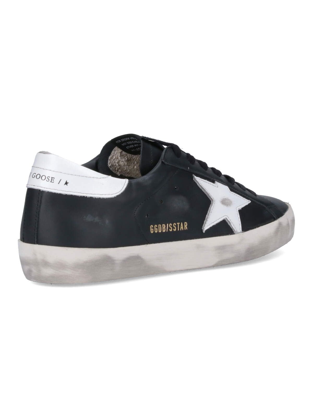 Black Super Star Vintage Leather Sneakers