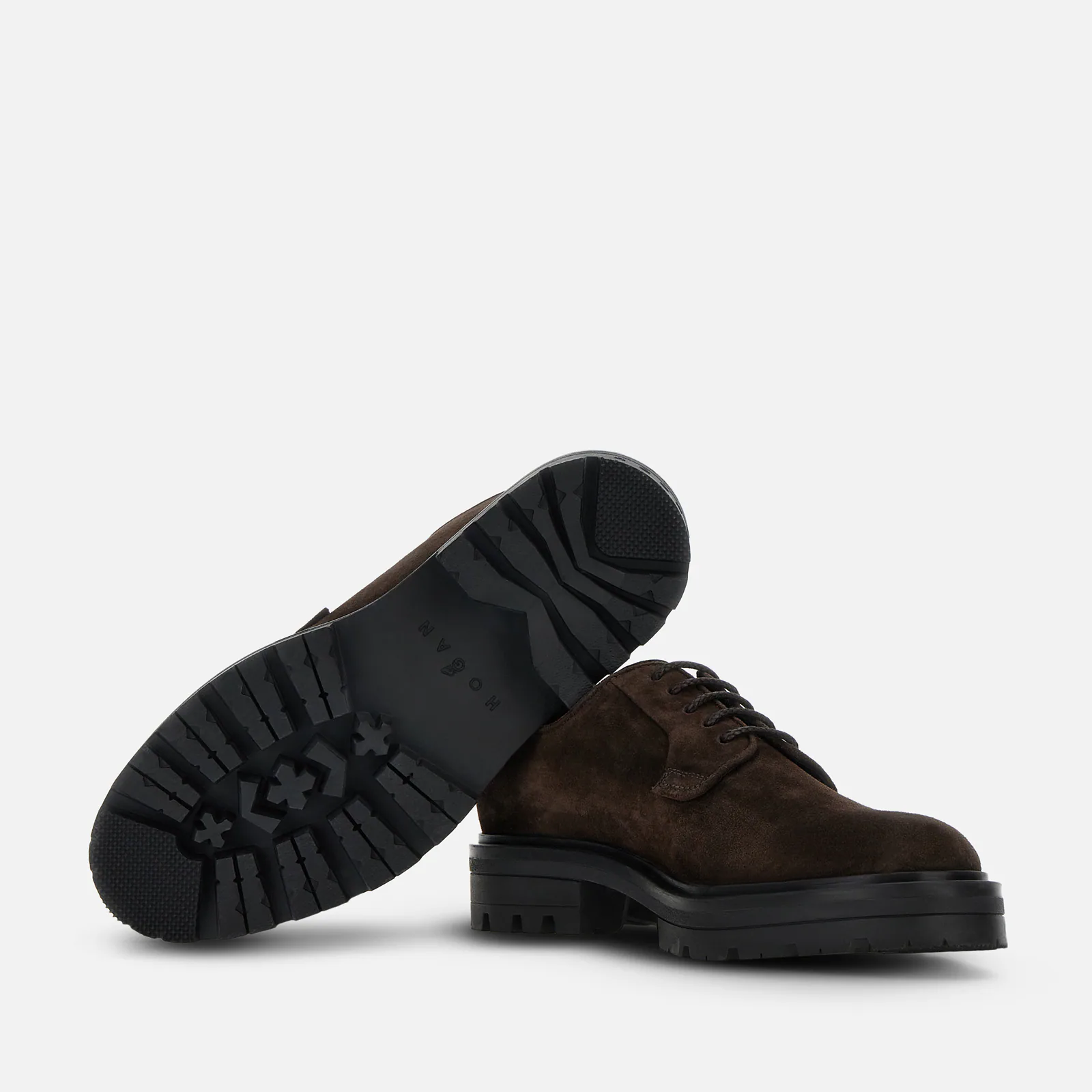 Refined Lace-Up Shoes In Distinctive Palissandro Tone