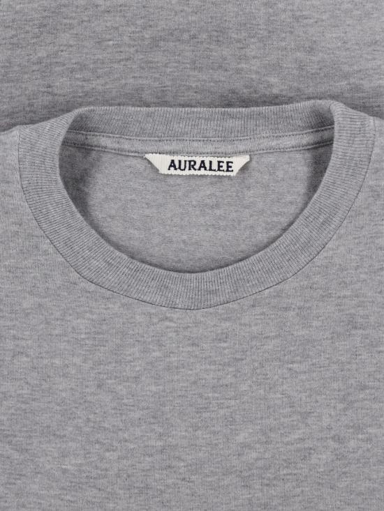 Grey Short-Sleeved Cotton T-Shirt With Classic Crew Neck