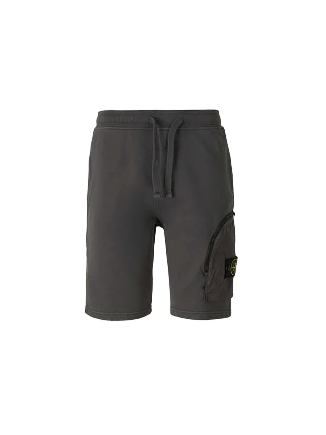 Comfort-Fit Dark Grey Cotton Shorts