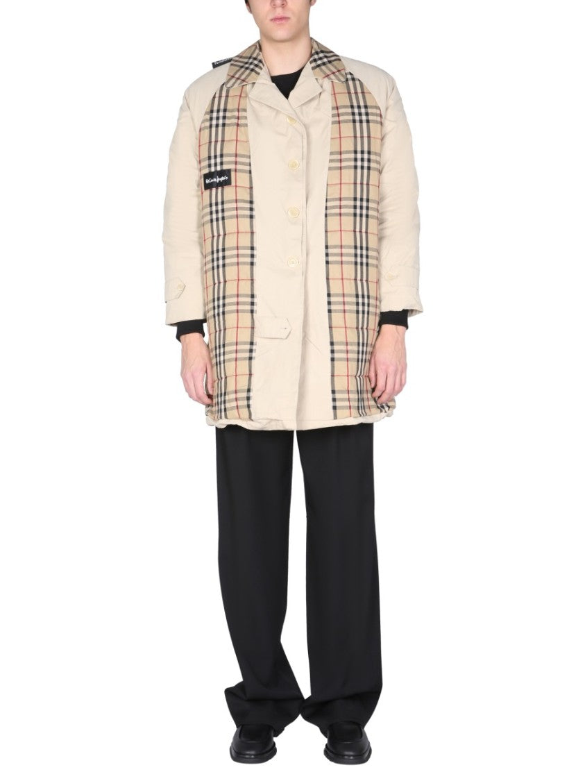 Oversized Patchwork Trench Coat