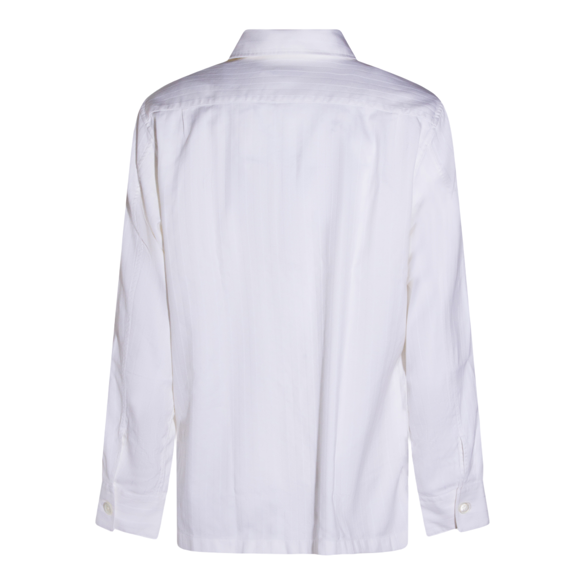 Classic Beige Button-Down Shirt With Tailored Fit