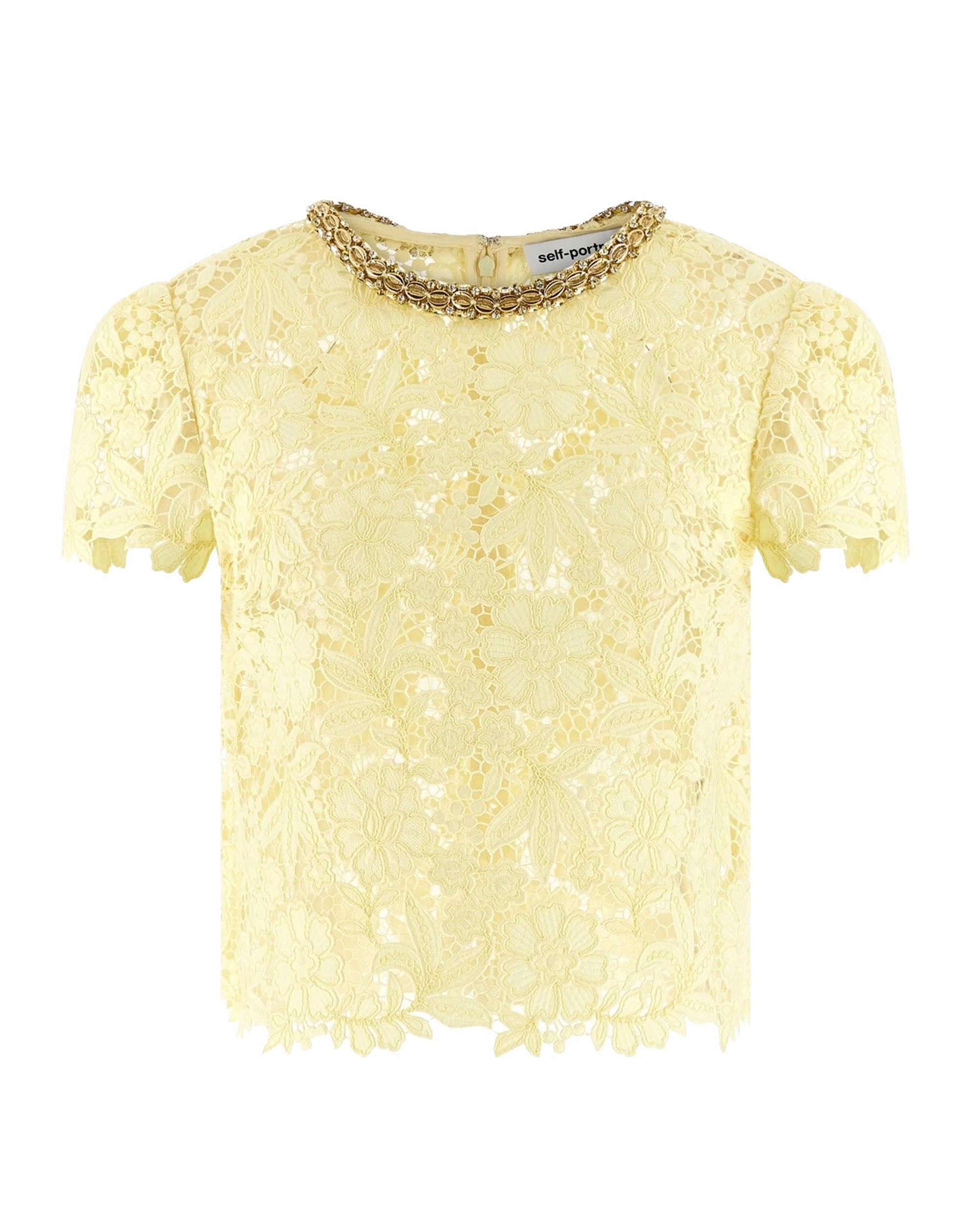 Yellow Lace Top