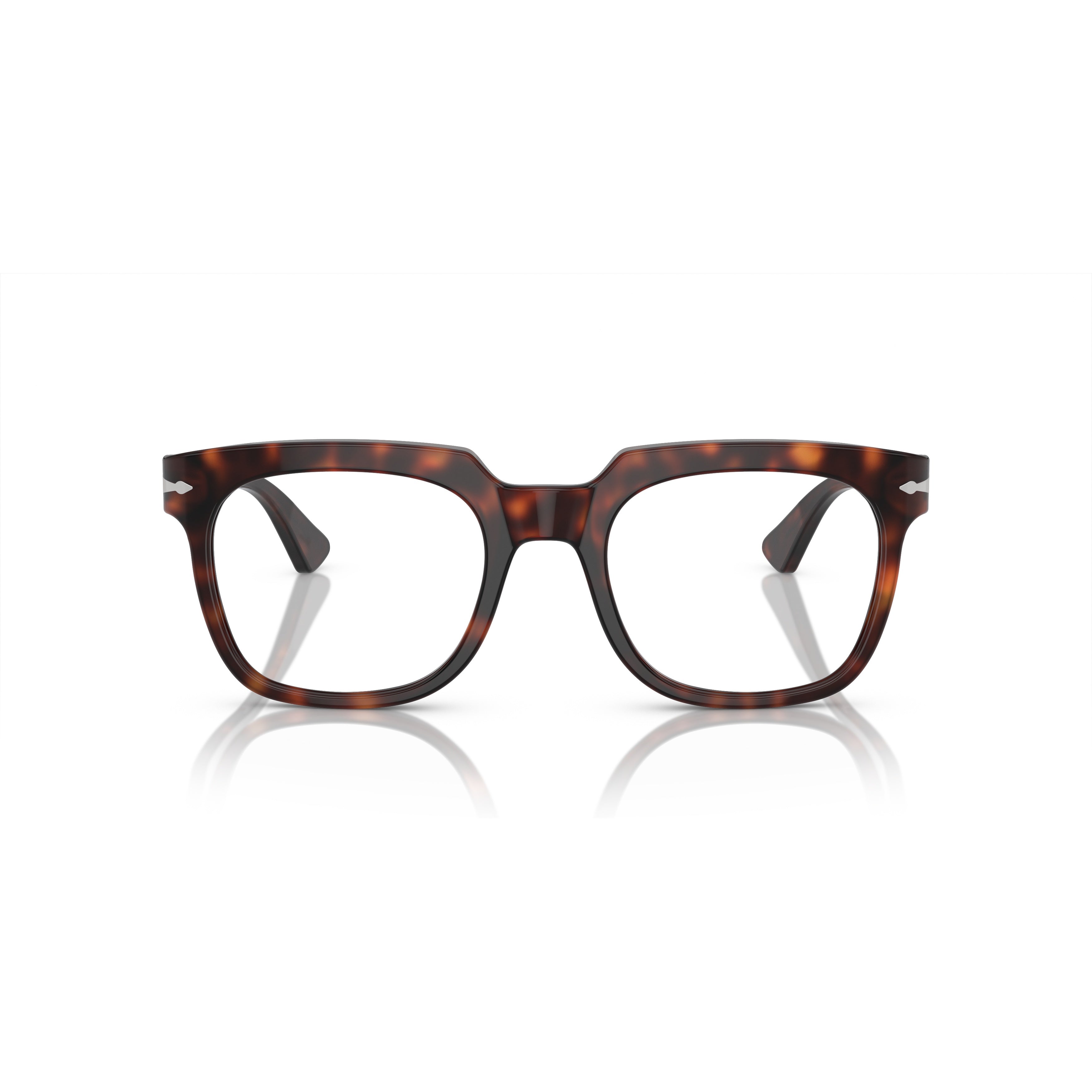 0po3325v Square Frame Acetate Eyeglasses with Tortoiseshell Pattern