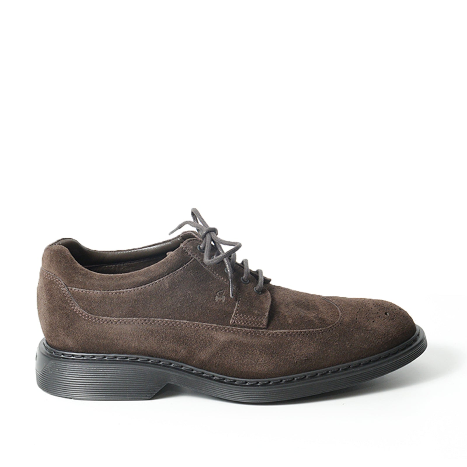 Brown Suede Derby Shoes