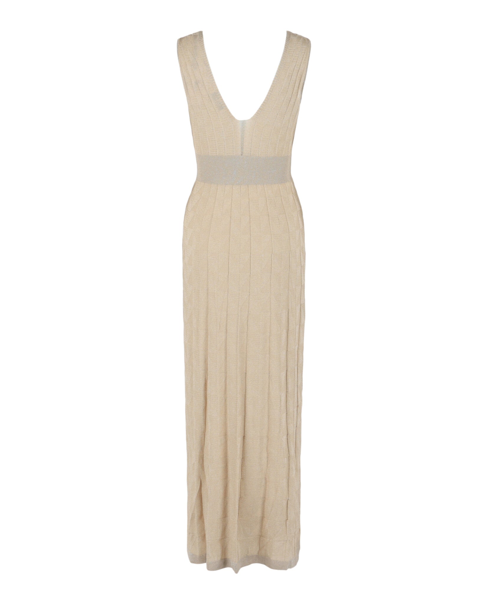 Metallic Geo Print Maxi Dress