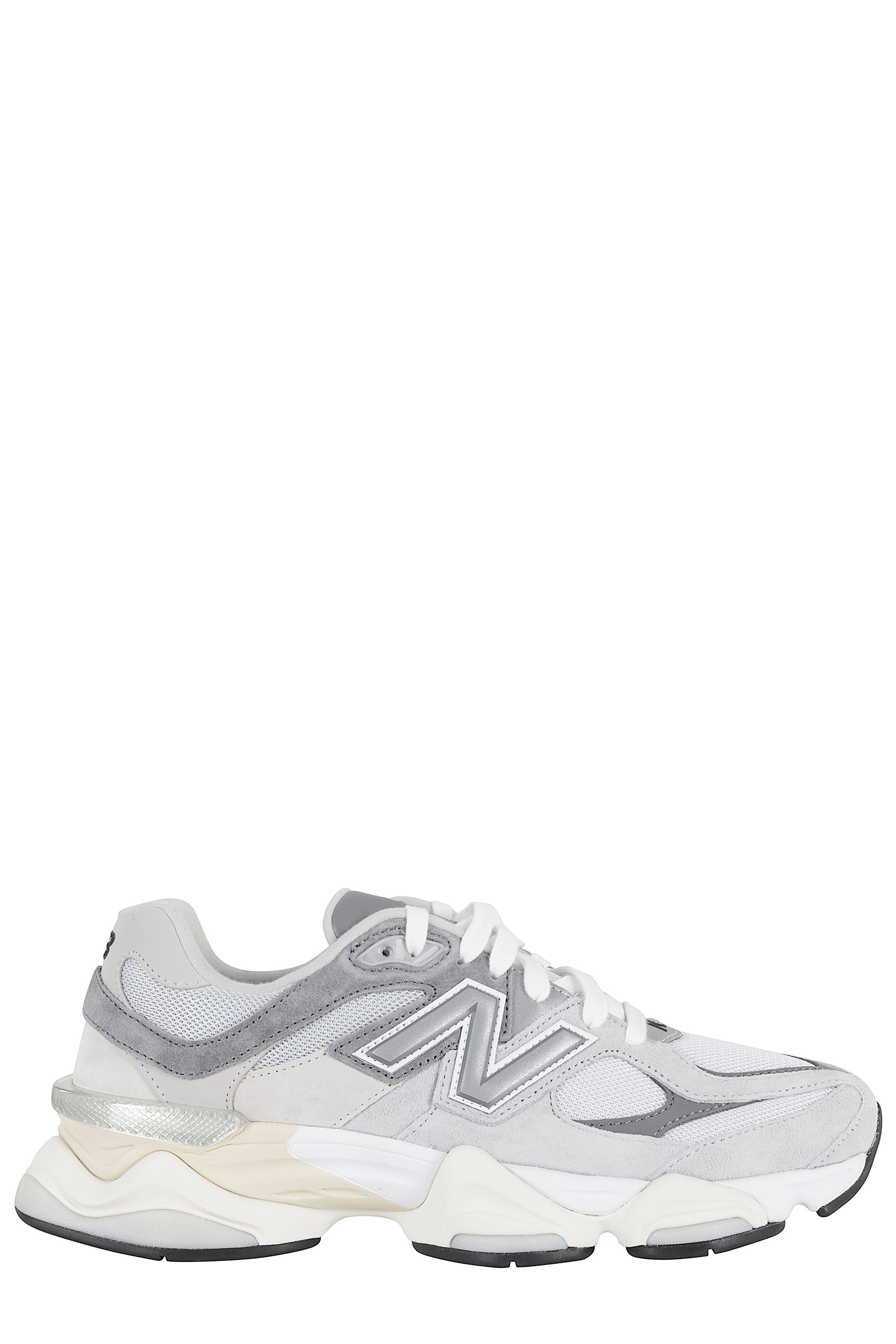 Chunky Slate Grey Sneakers With Mesh