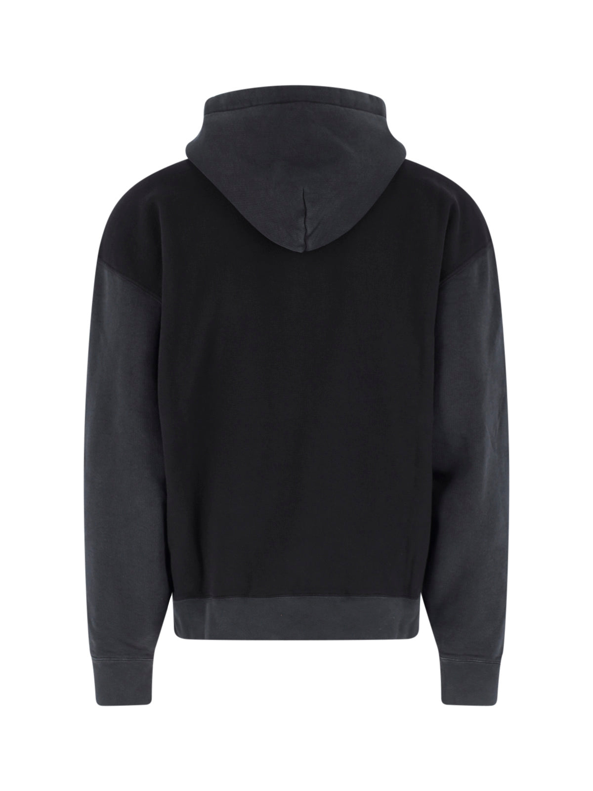 Black Zip-Up Relaxed Hoodie